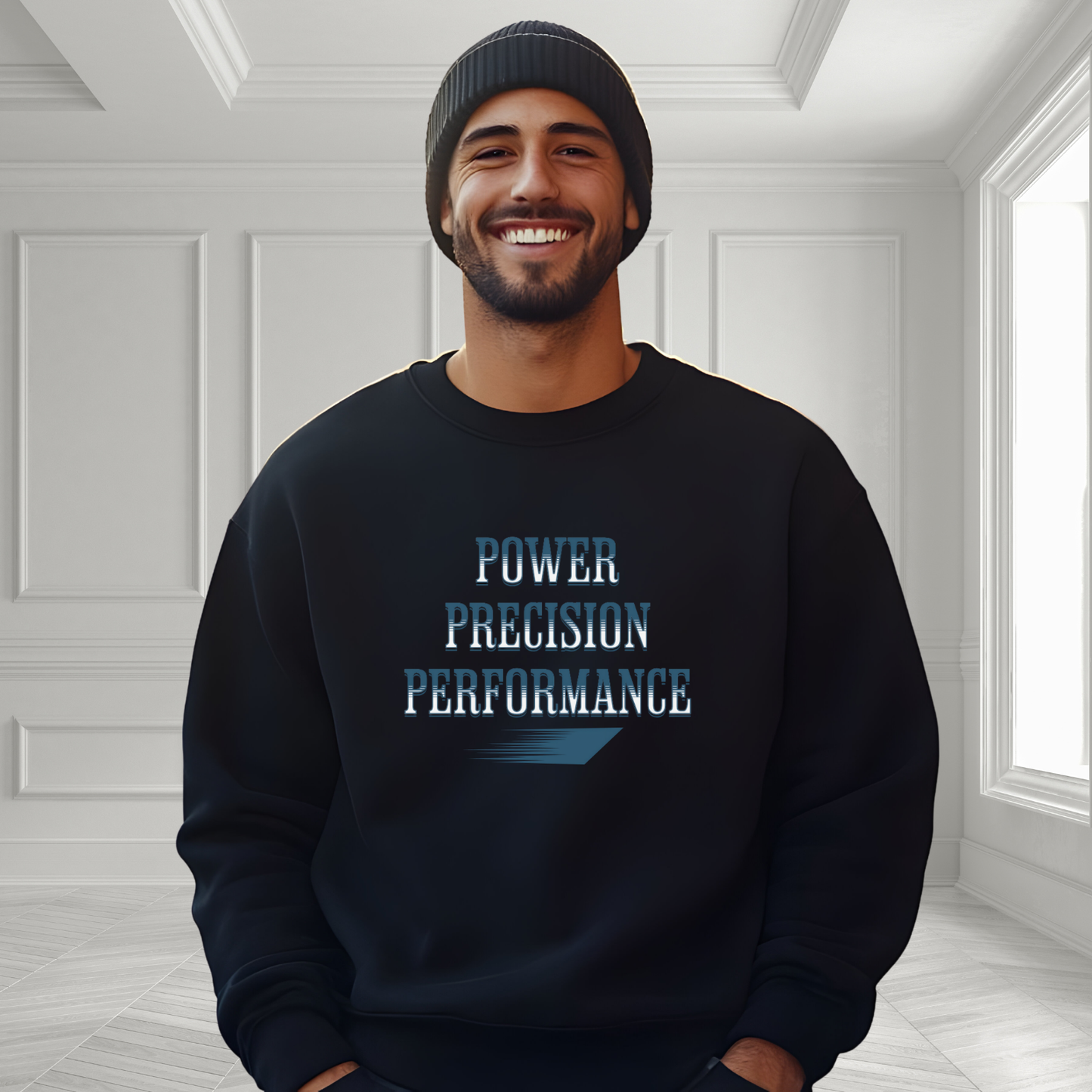 Power, Precision, Performance Crewneck Sweatshirt