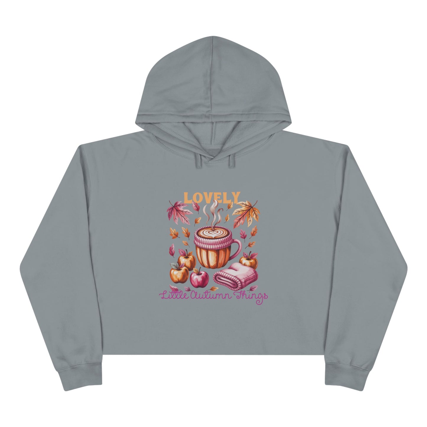 Lovely Little Autumn Things Crop Hoodie