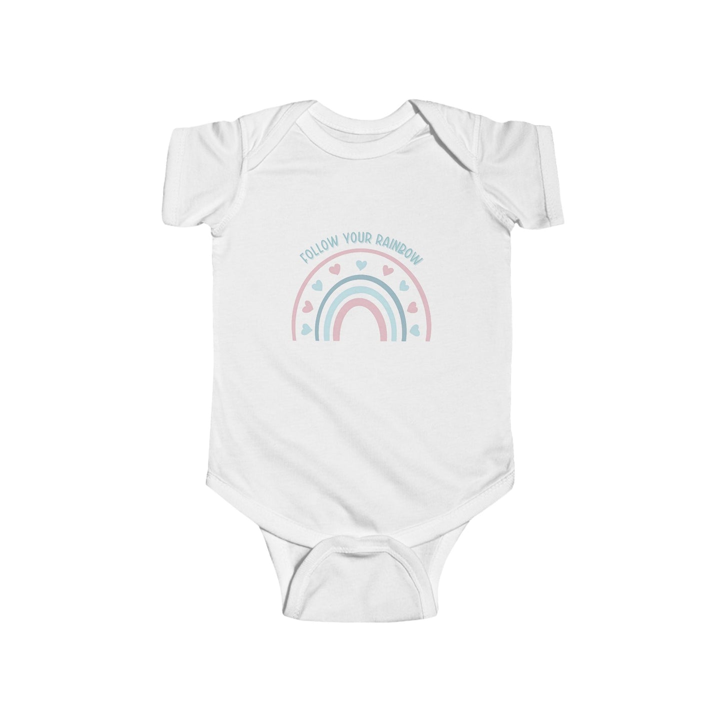 Follow Your Rainbow Infant Short Sleeve Onesie