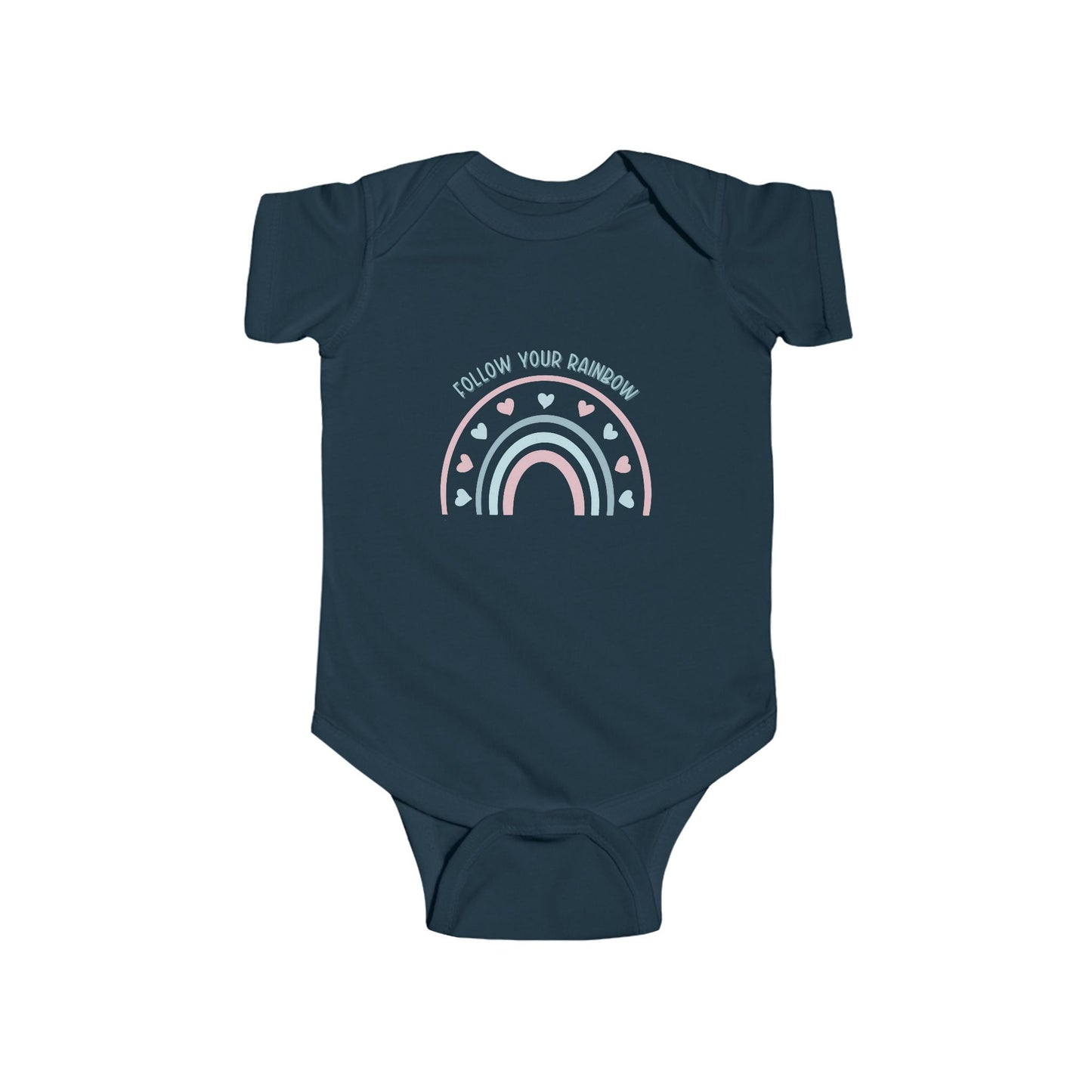 Follow Your Rainbow Infant Short Sleeve Onesie