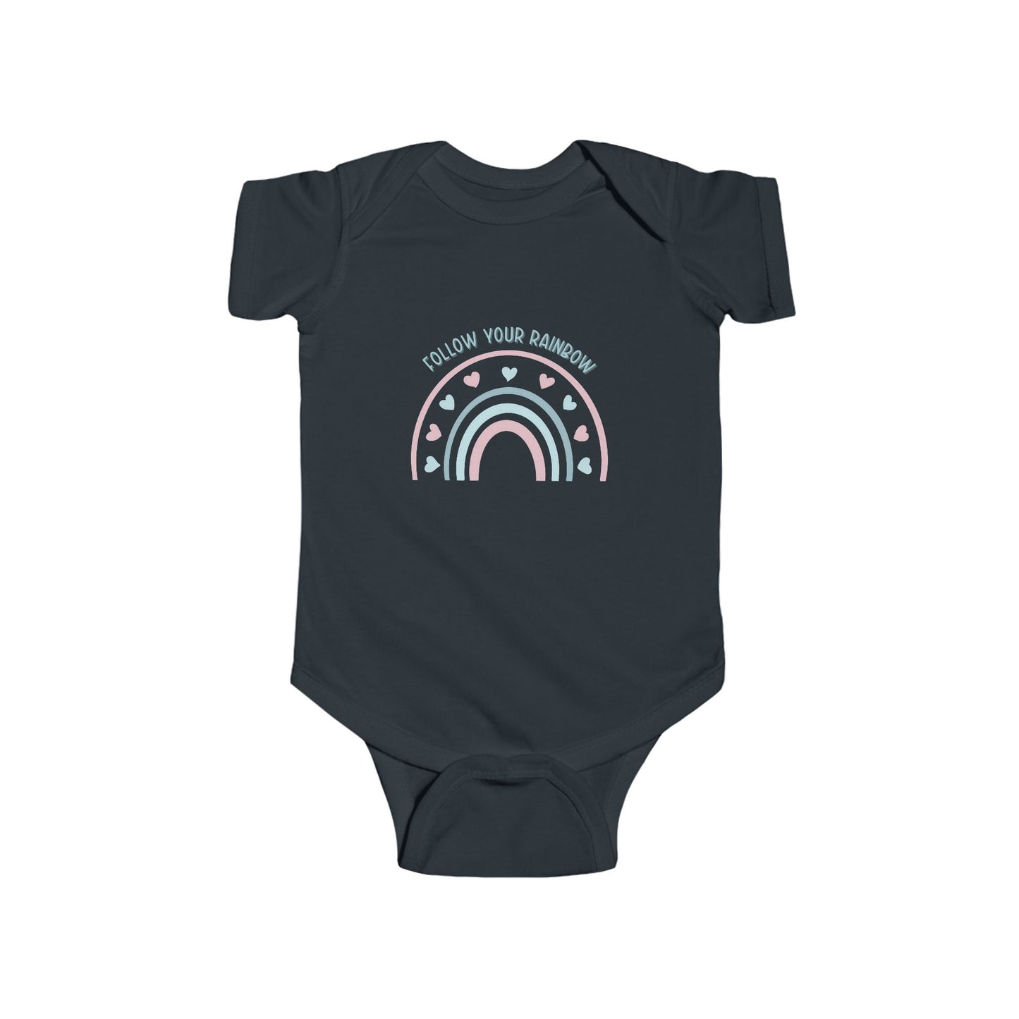 Follow Your Rainbow Infant Short Sleeve Onesie