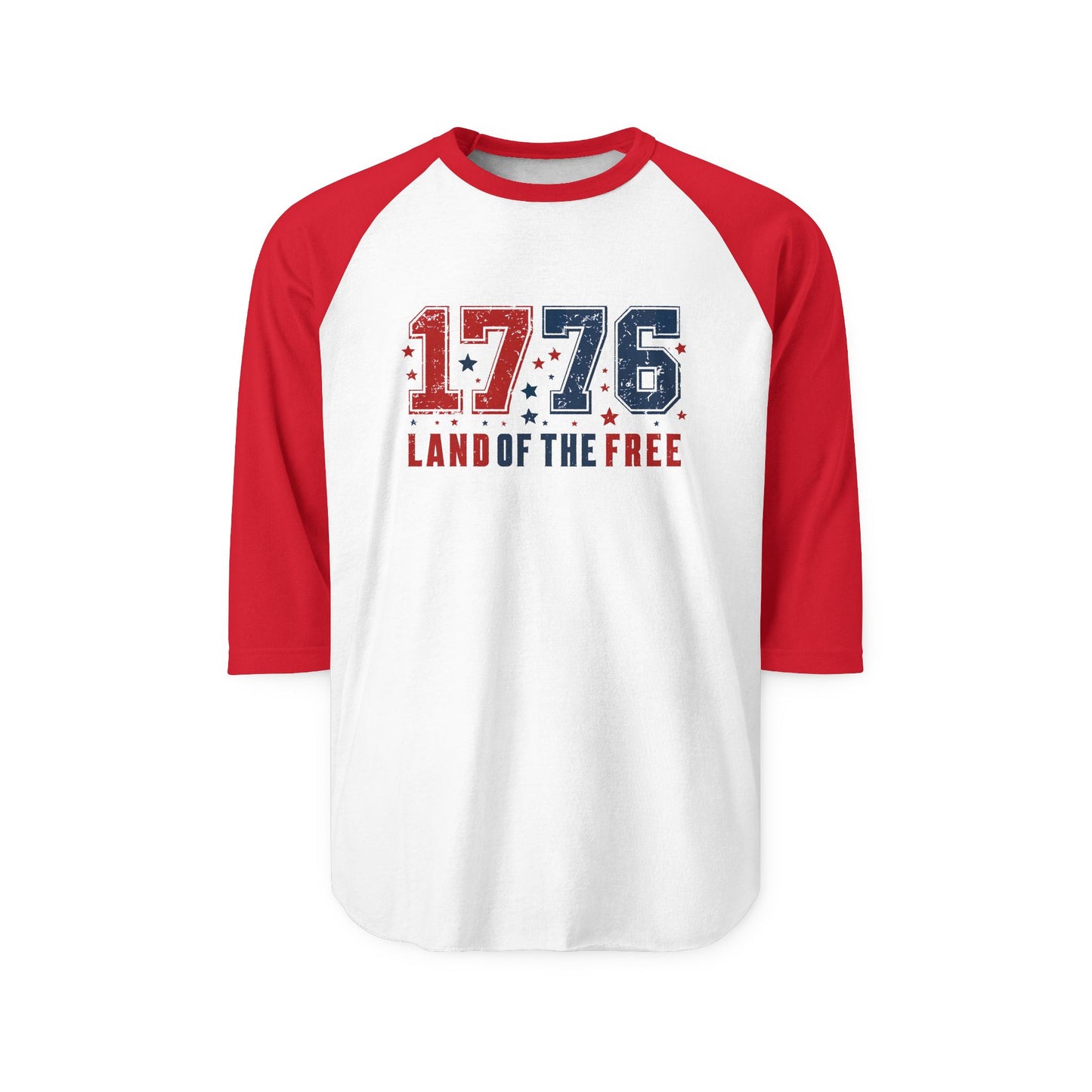 Land of The Free Baseball Tee