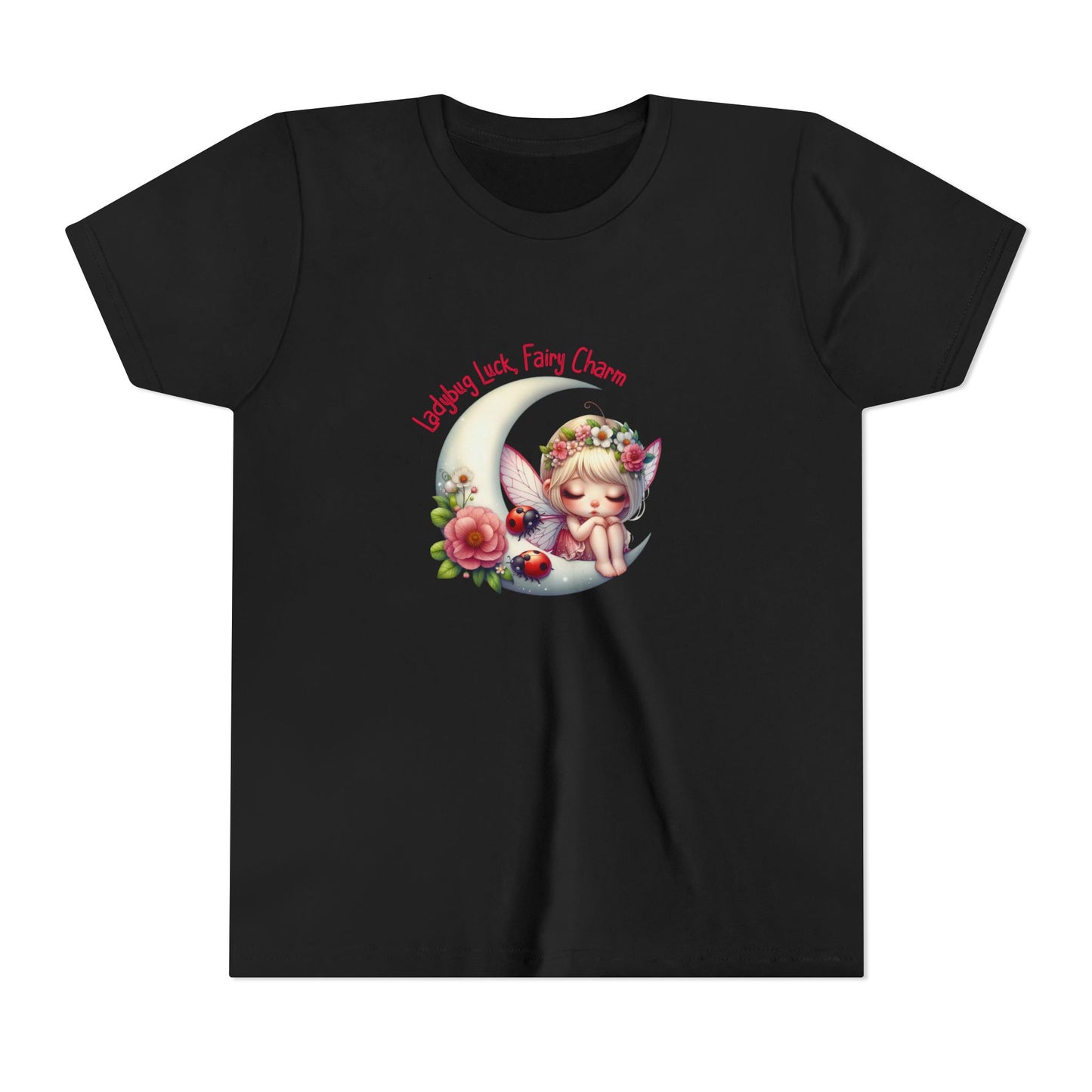 Ladybug Luck, Fairy Charm Kid's T-Shirt