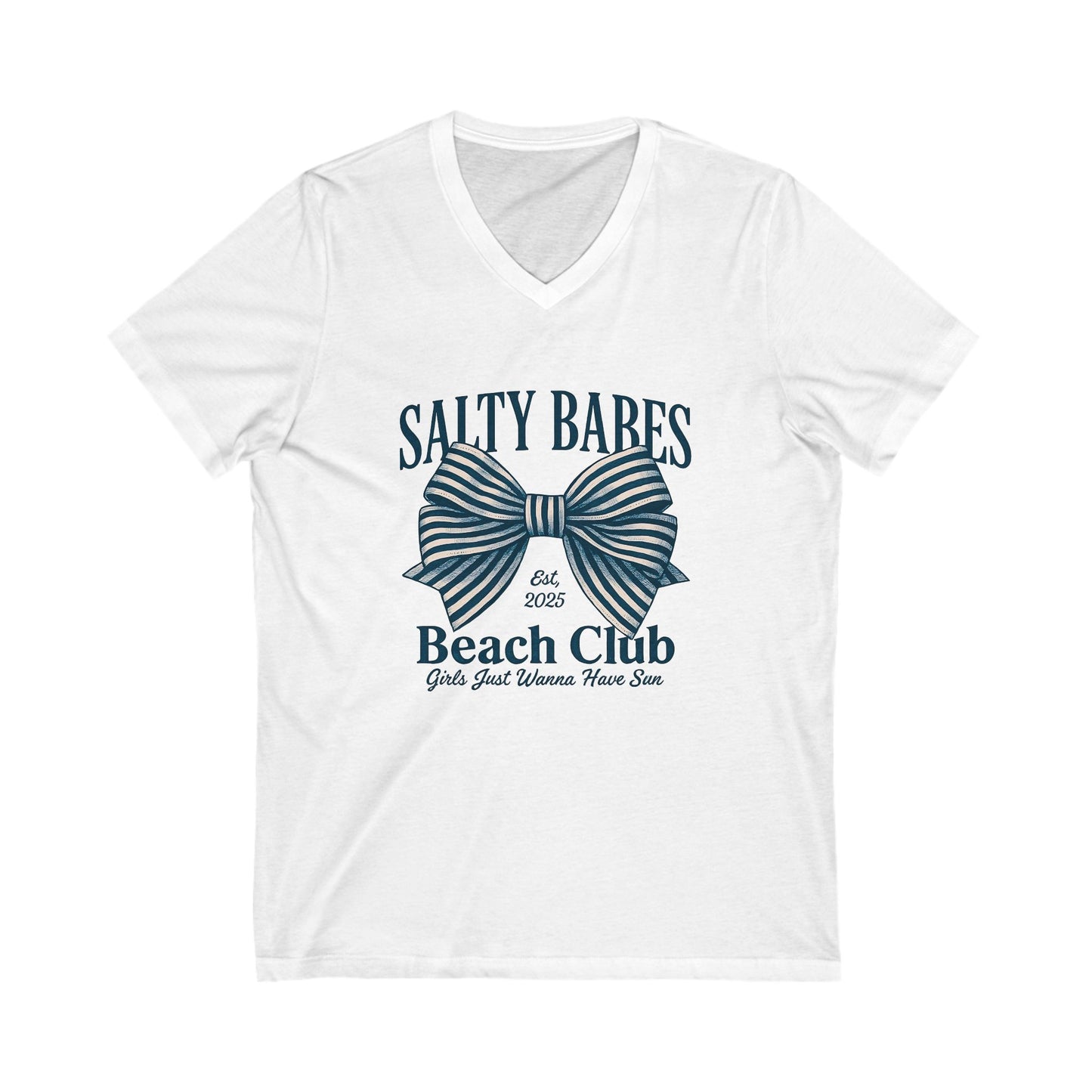 Salty Babes Beach Club V-Neck Tee