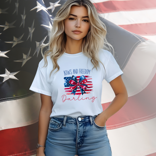 Bows And Freedom Darling T-Shirt