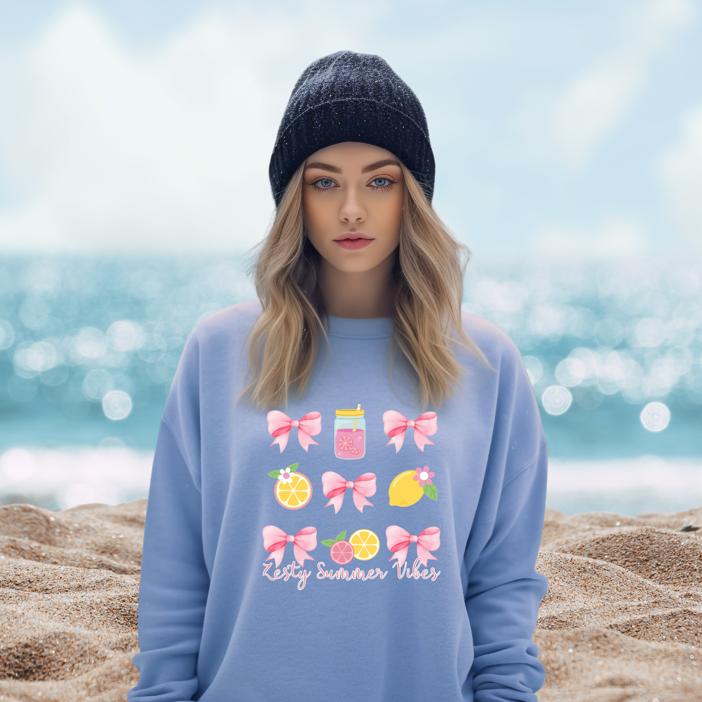 Zesty Summer Vibes Crewneck Sweatshirt
