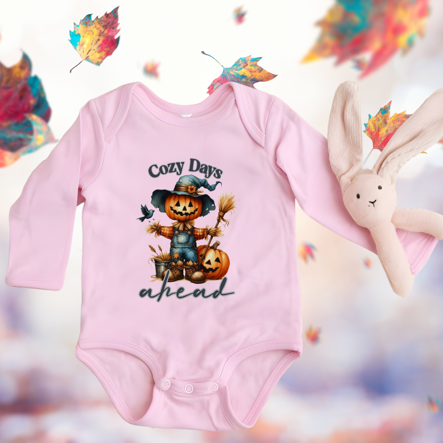 Cozy Days Ahead Infant Long Sleeve Onesie