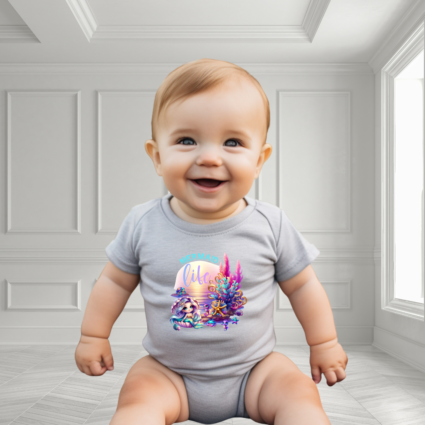 Mermaid Life Infant Short Sleeve Onesie