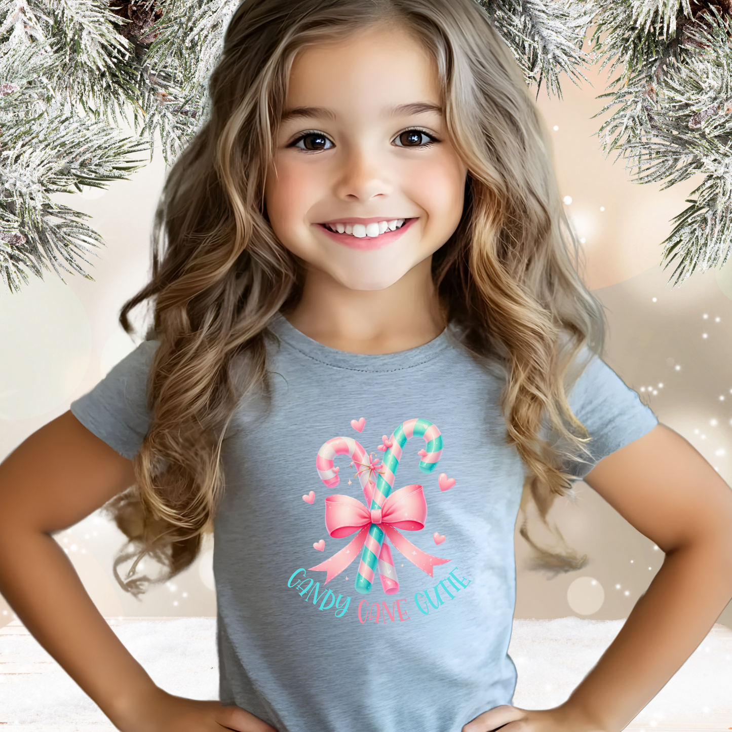 Candy Cane Cutie Kid’s T-Shirt
