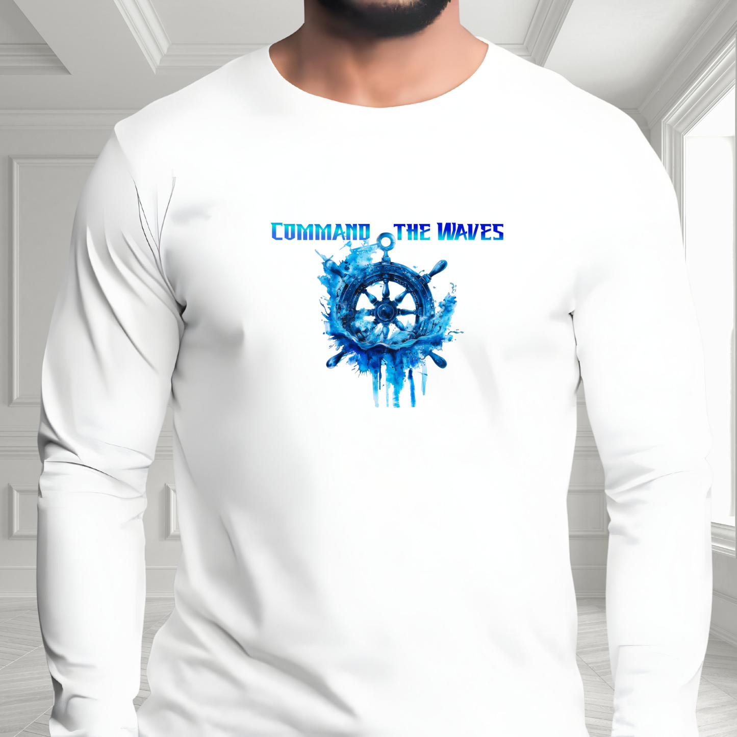 Command The Waves Long Sleeve Tee