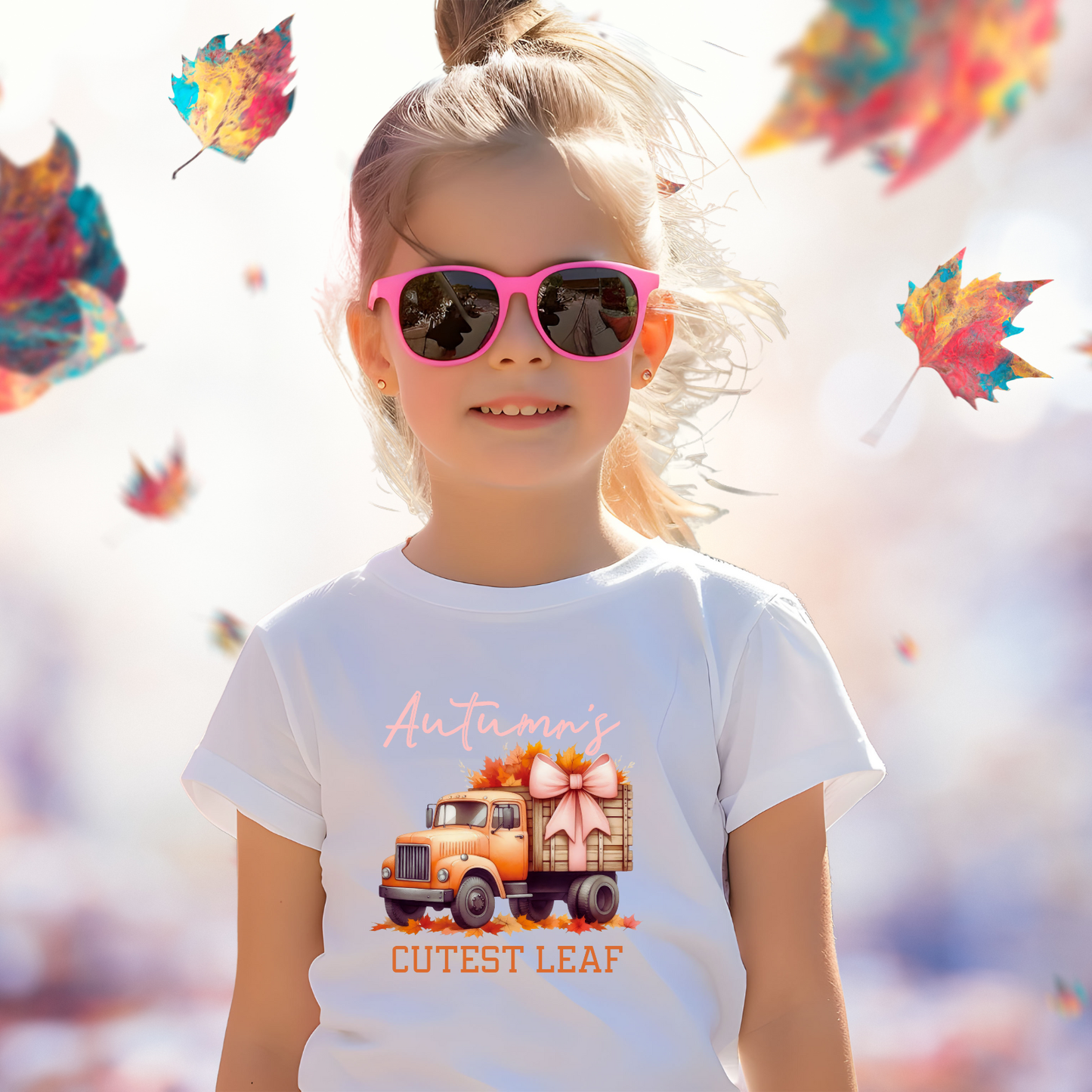 Autumn’s Cutest Leaf Kid’s T-Shirt