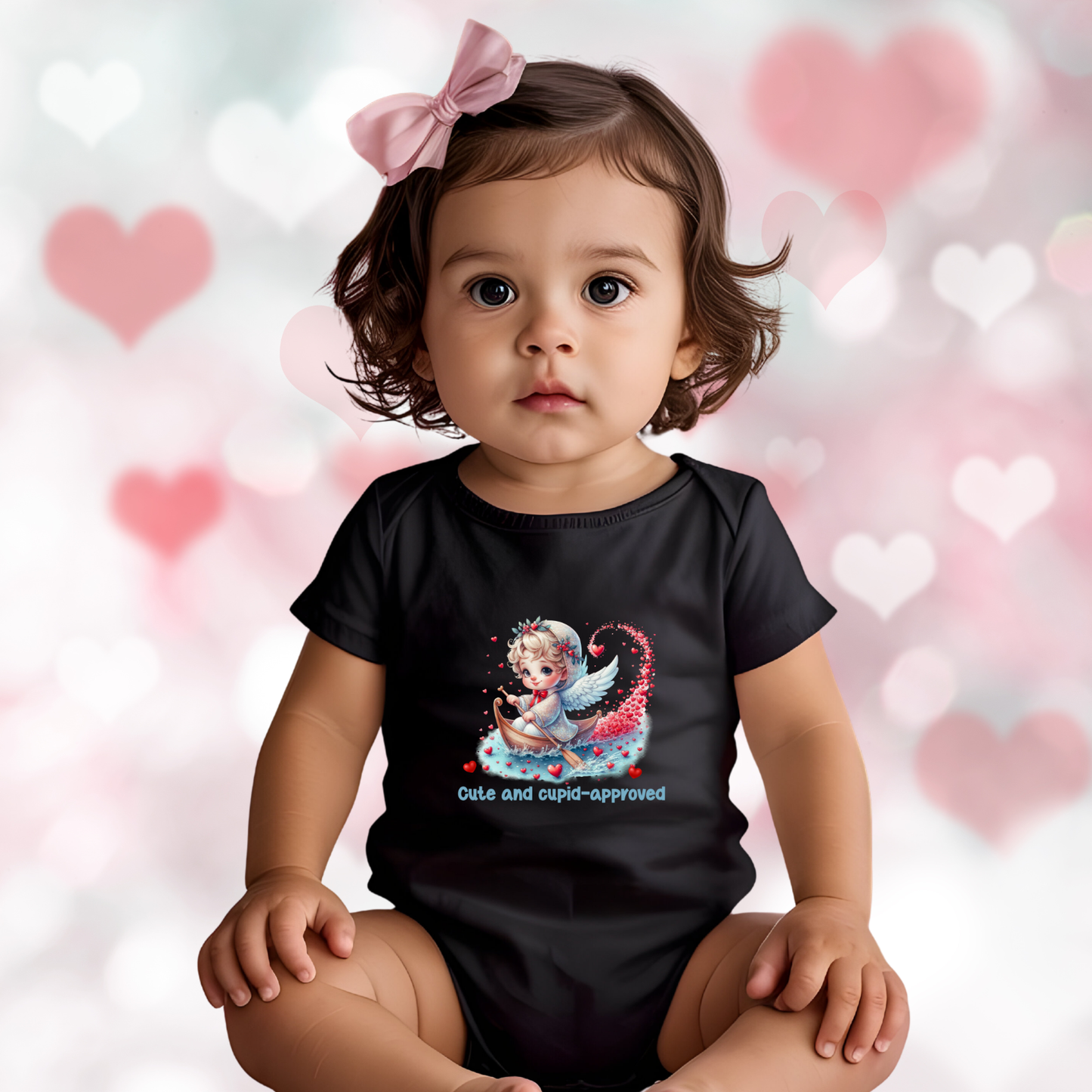 Cute And Cupid Approved Infant Short Sleeve Onesie