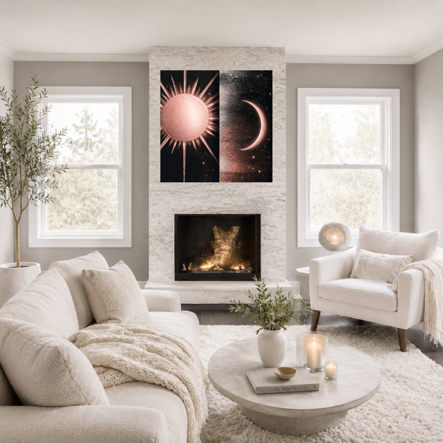 Radiant Duality Canvas Wall Art