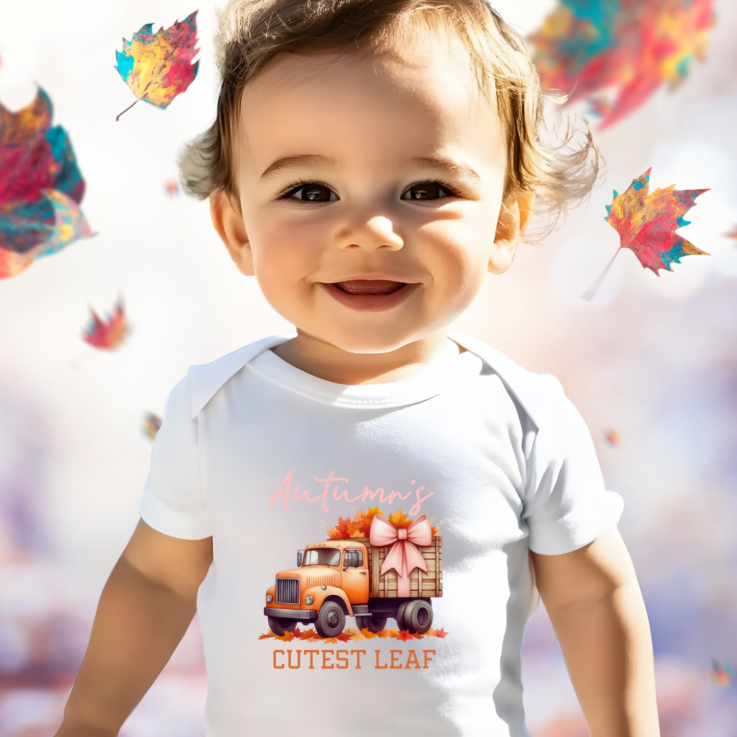 Autumn’s Cutest Leaf Infant Short Sleeve Onesie