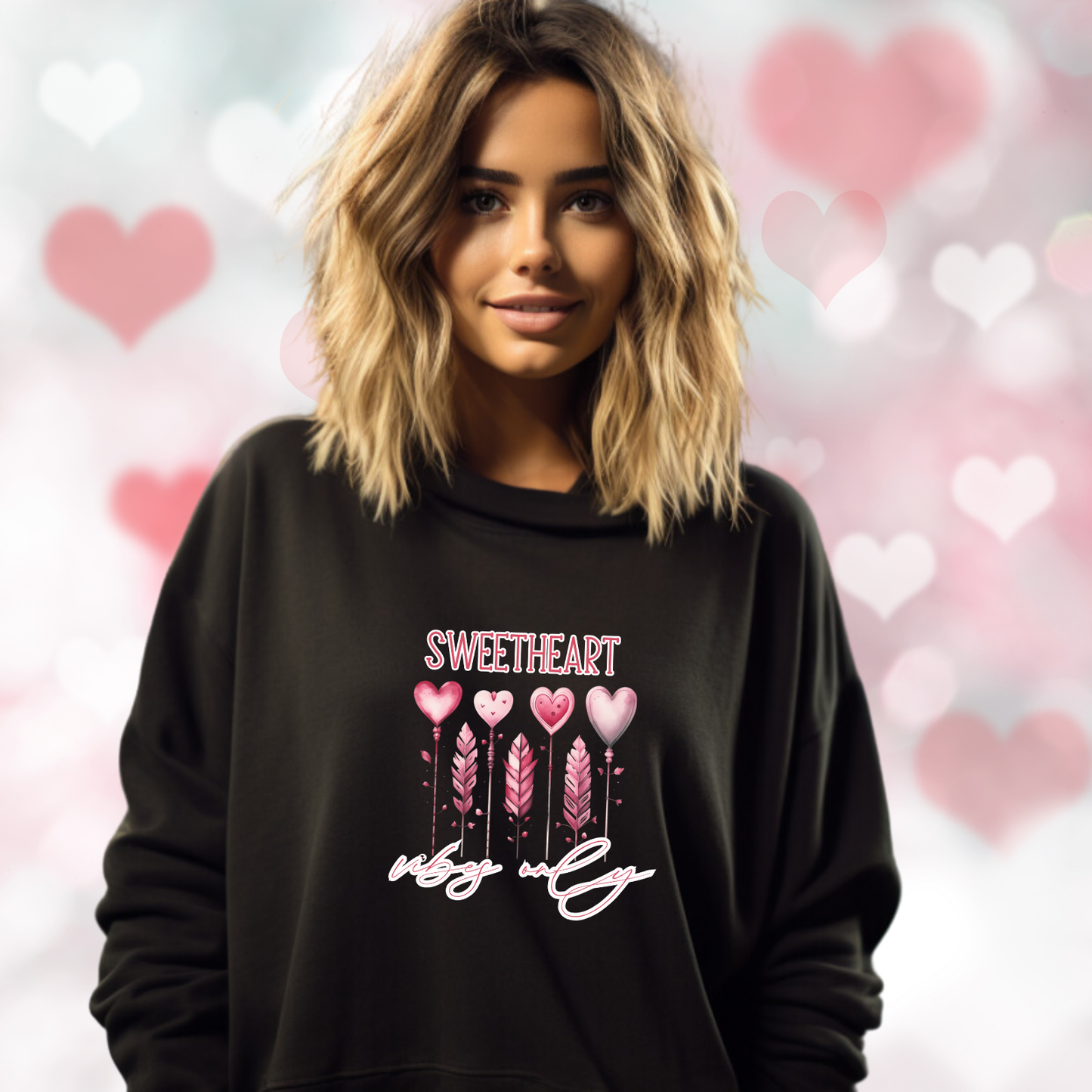 Sweetheart Vibes Only Crewneck Sweatshirt
