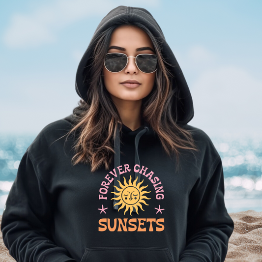 Forever Chasing Sunsets Pullover Hoodie