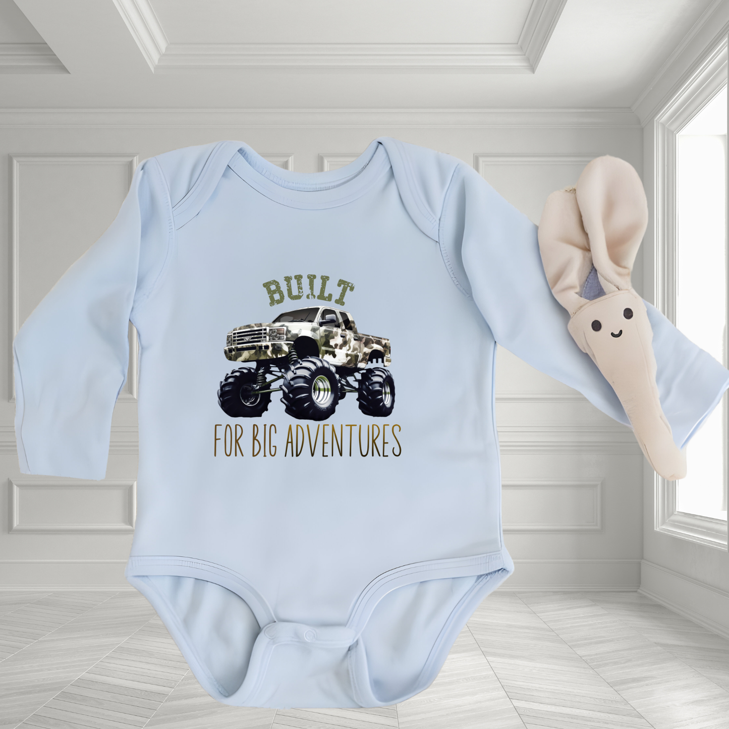 Built For Big Adventures Infant Long Sleeve Onesie