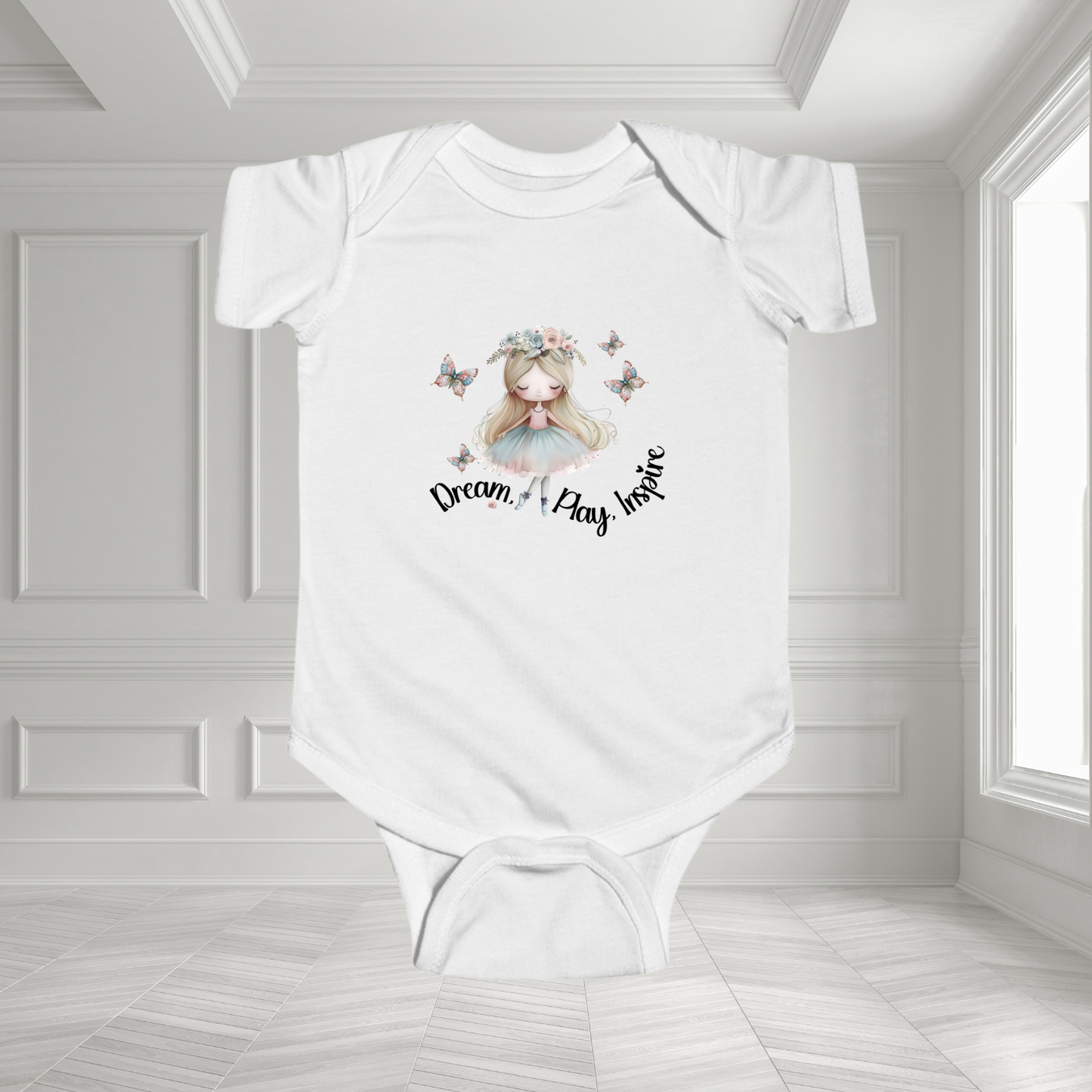 Dream, Play, Inspire Infant Short Sleeve Onesie