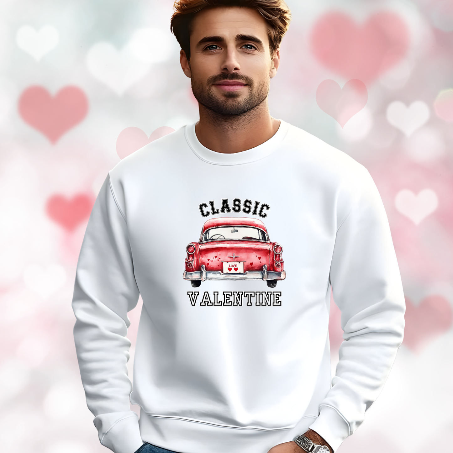 Classic Valentine Crewneck Sweatshirt