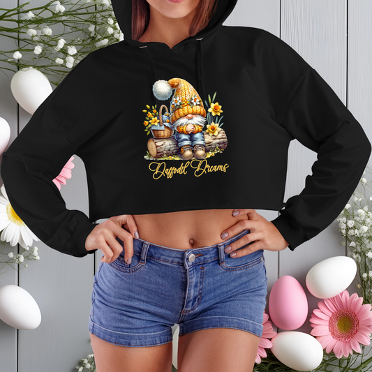 Daffodil Dreams Crop Hoodie