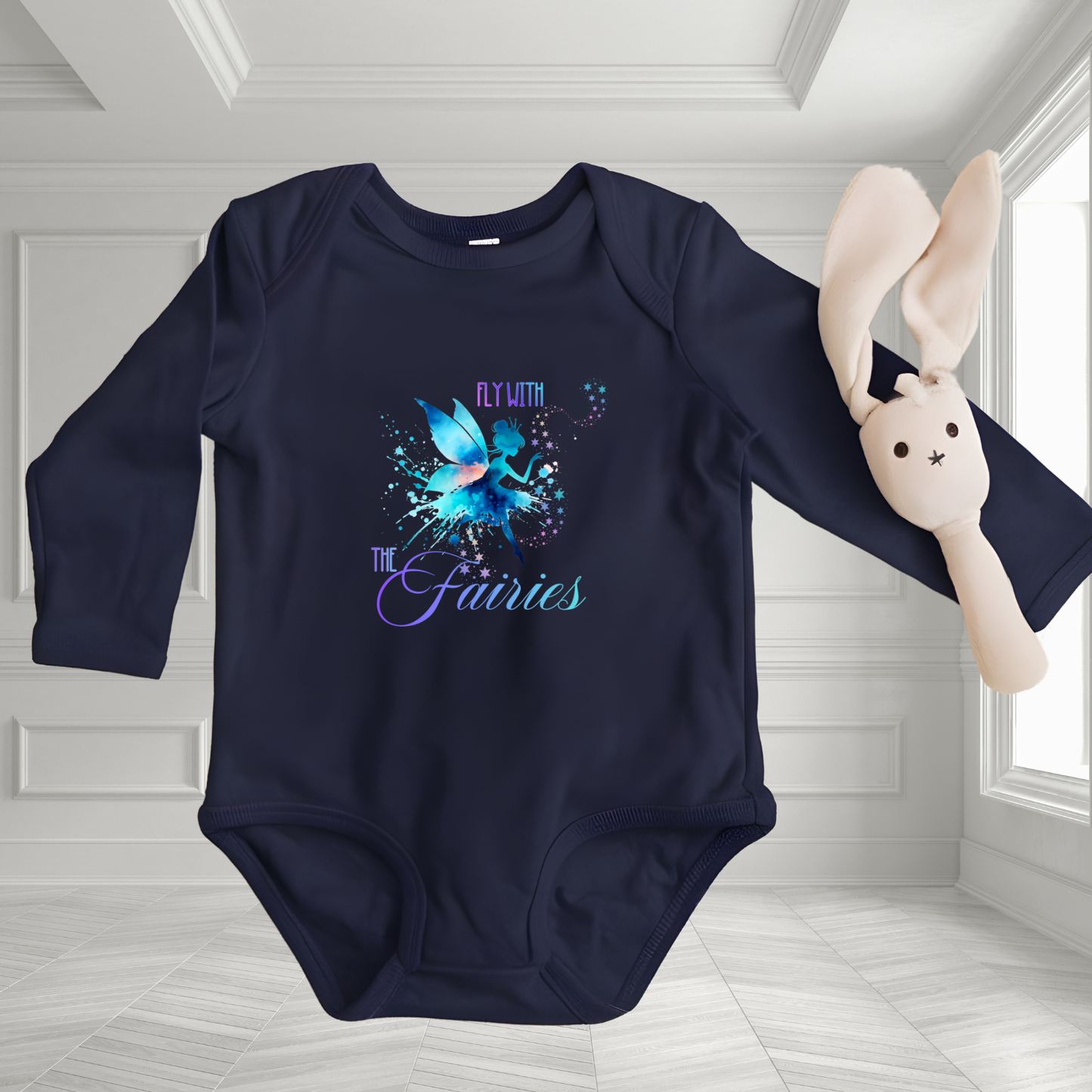 Fly With The Fairies Infant Long Sleeve Onesie