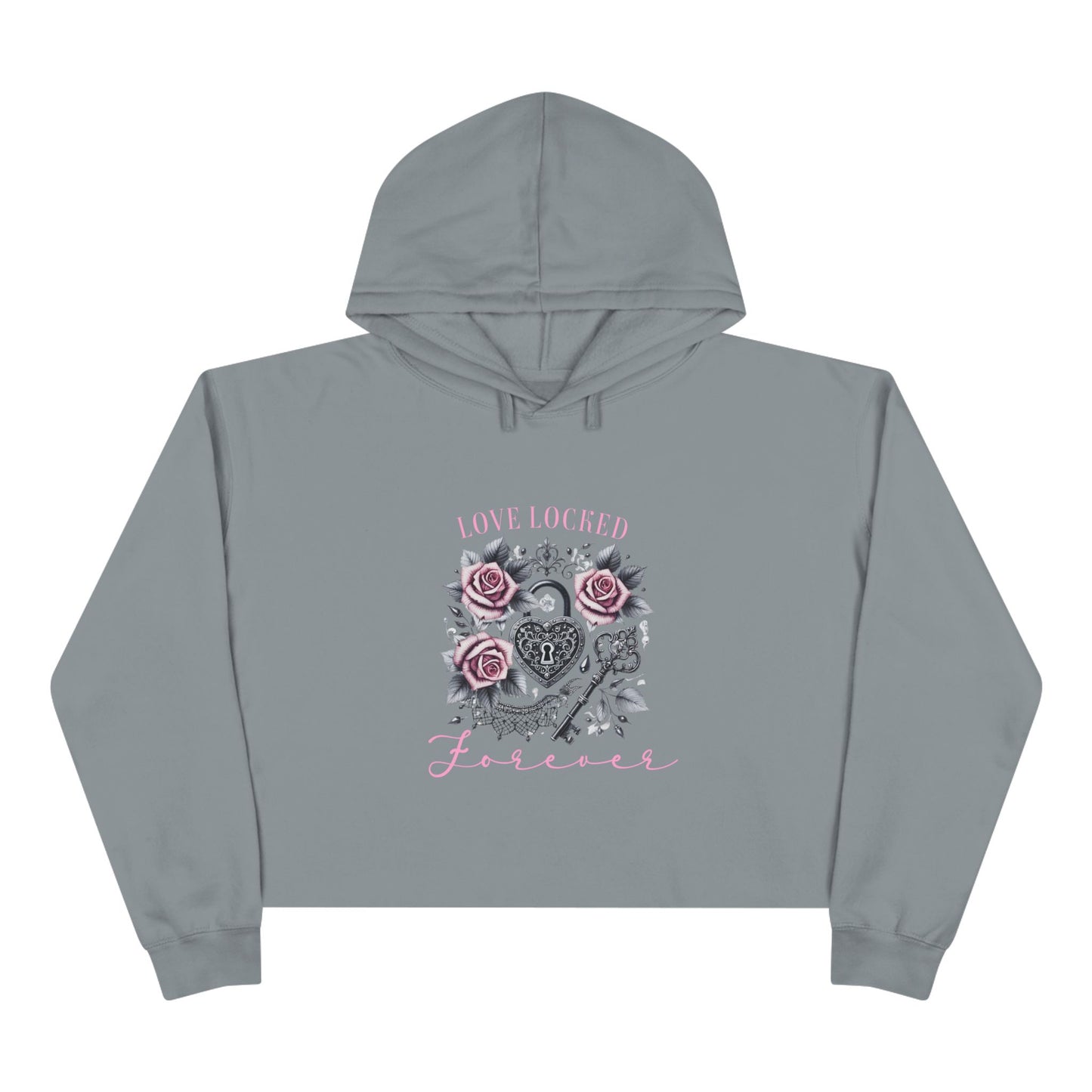 Love Locked Forever Crop Hoodie
