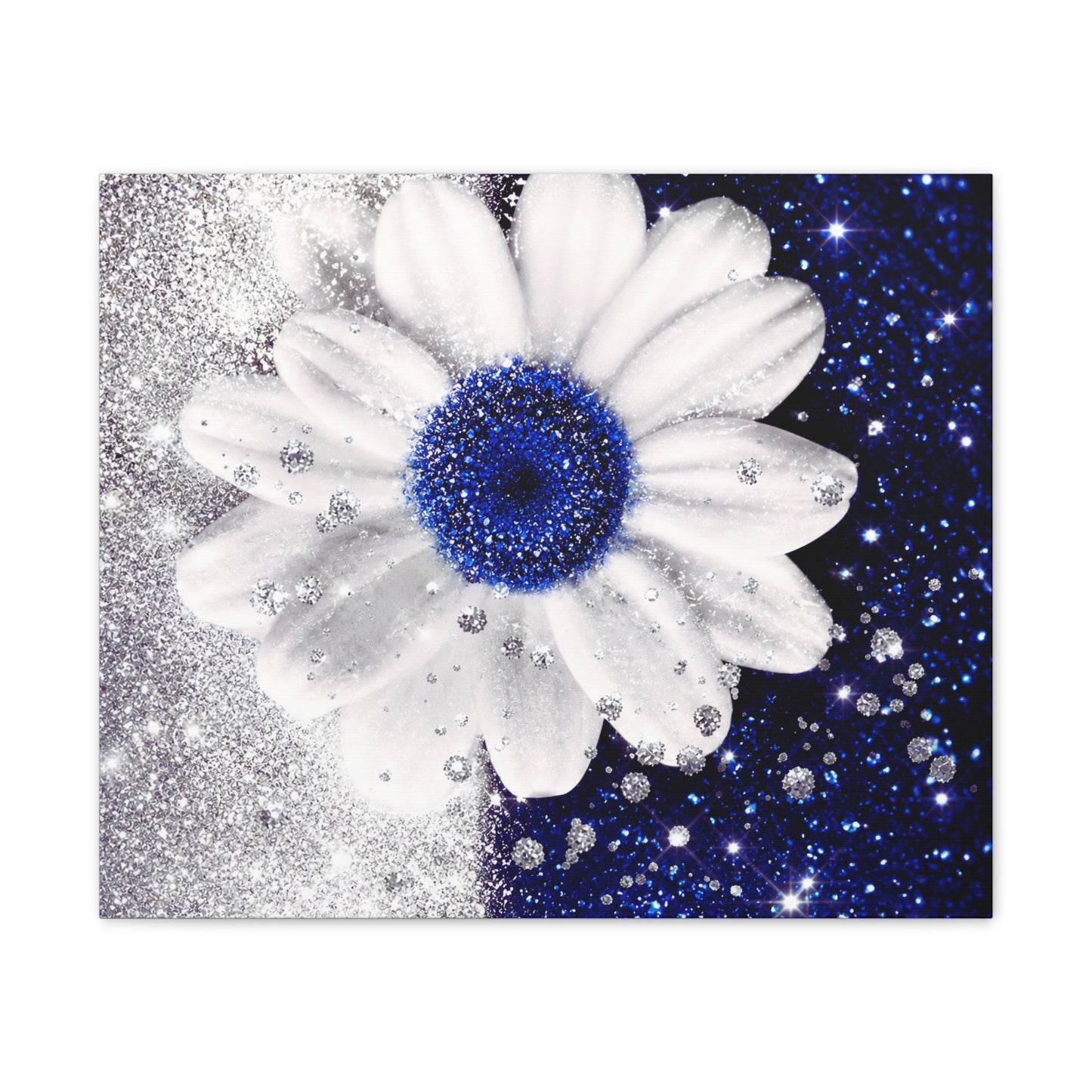 Glittering Sapphire Canvas Wall Art