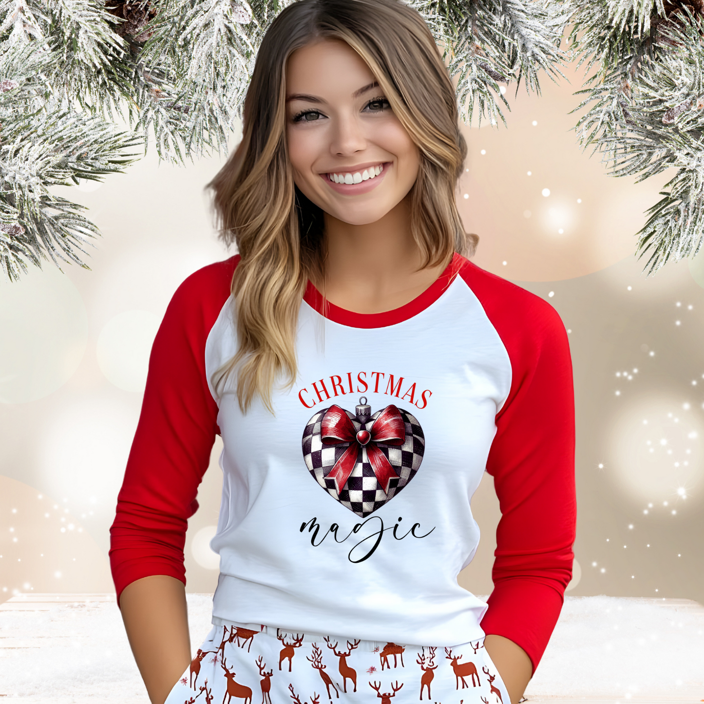 Christmas Magic Baseball Tee