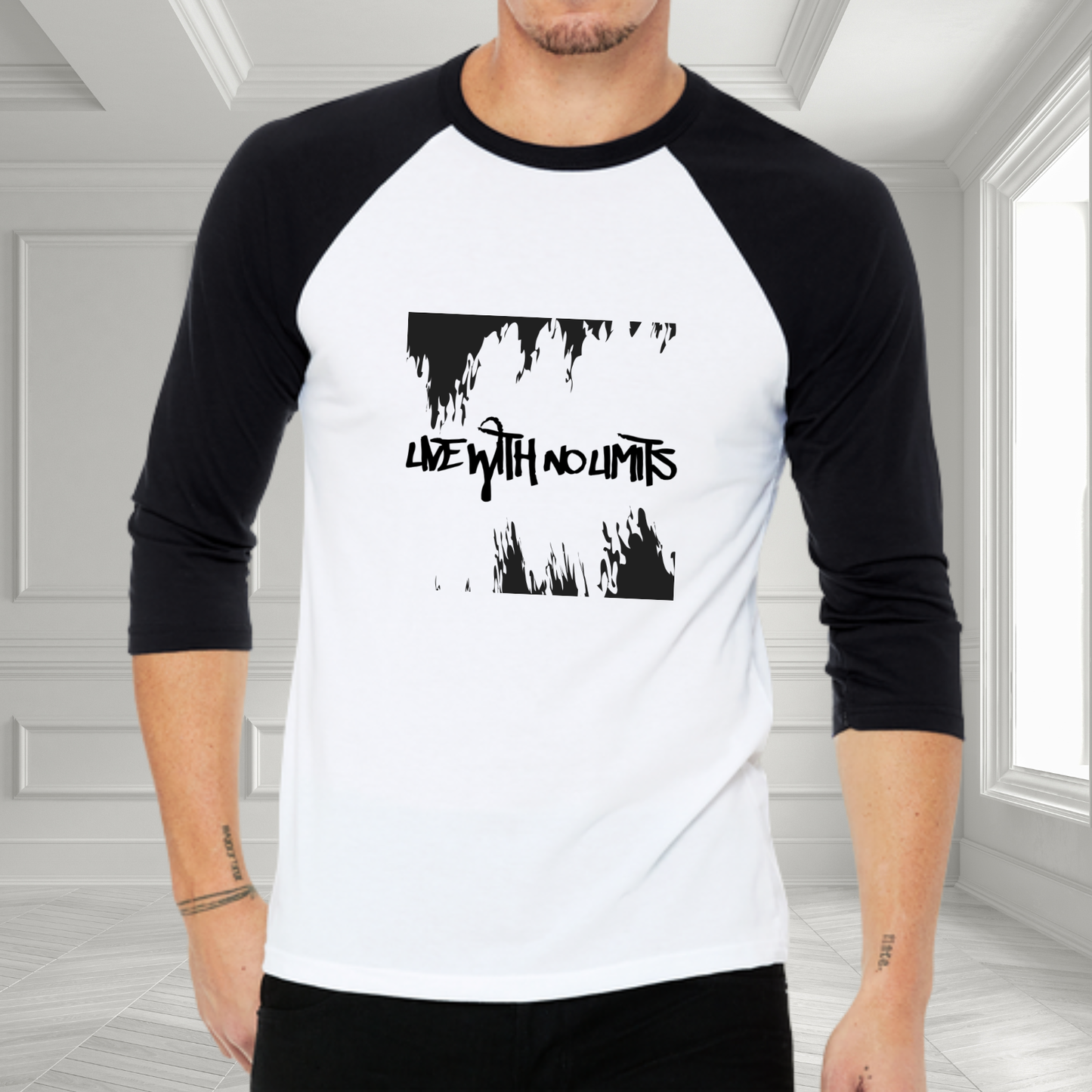 Live With No Limits Baseball Tee
