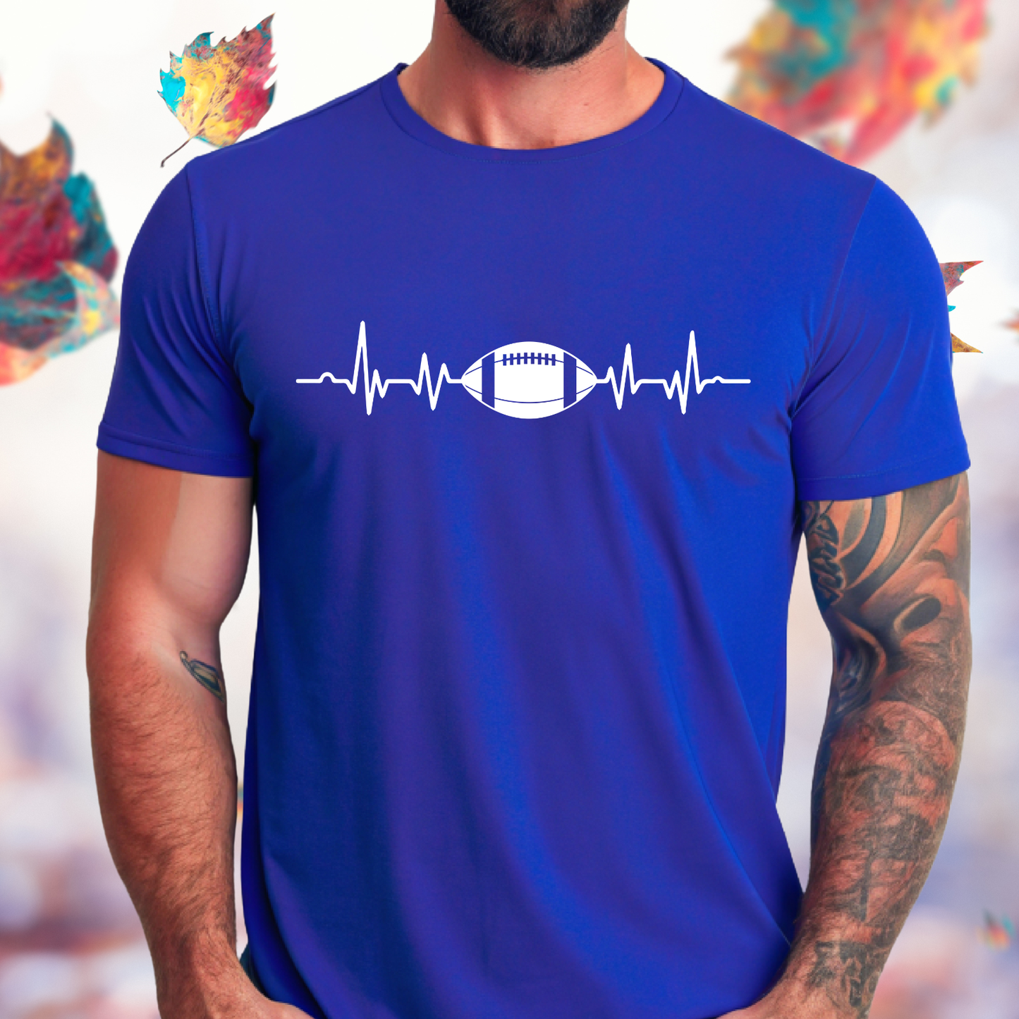 Football Heartbeat T-Shirt