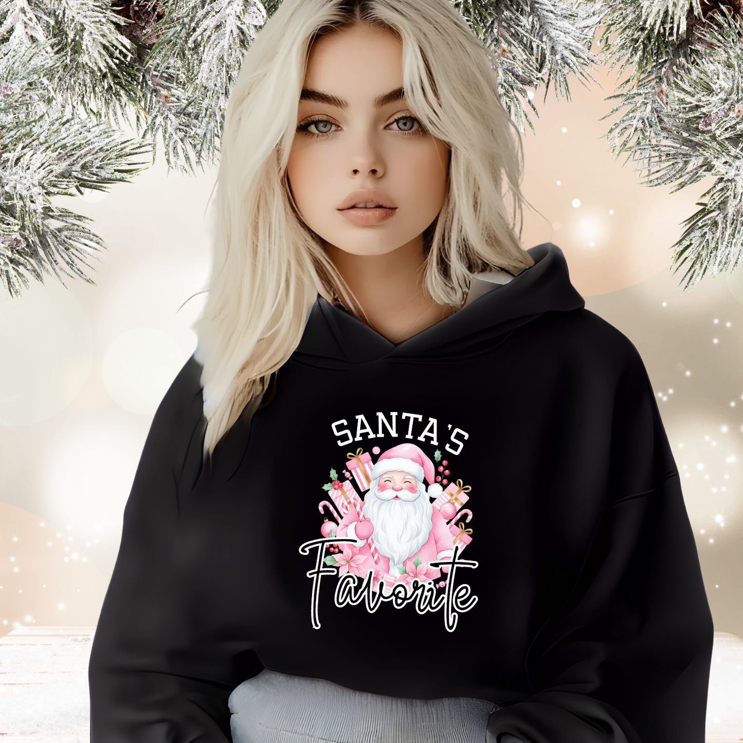Santa’s Favorite Crop Hoodie