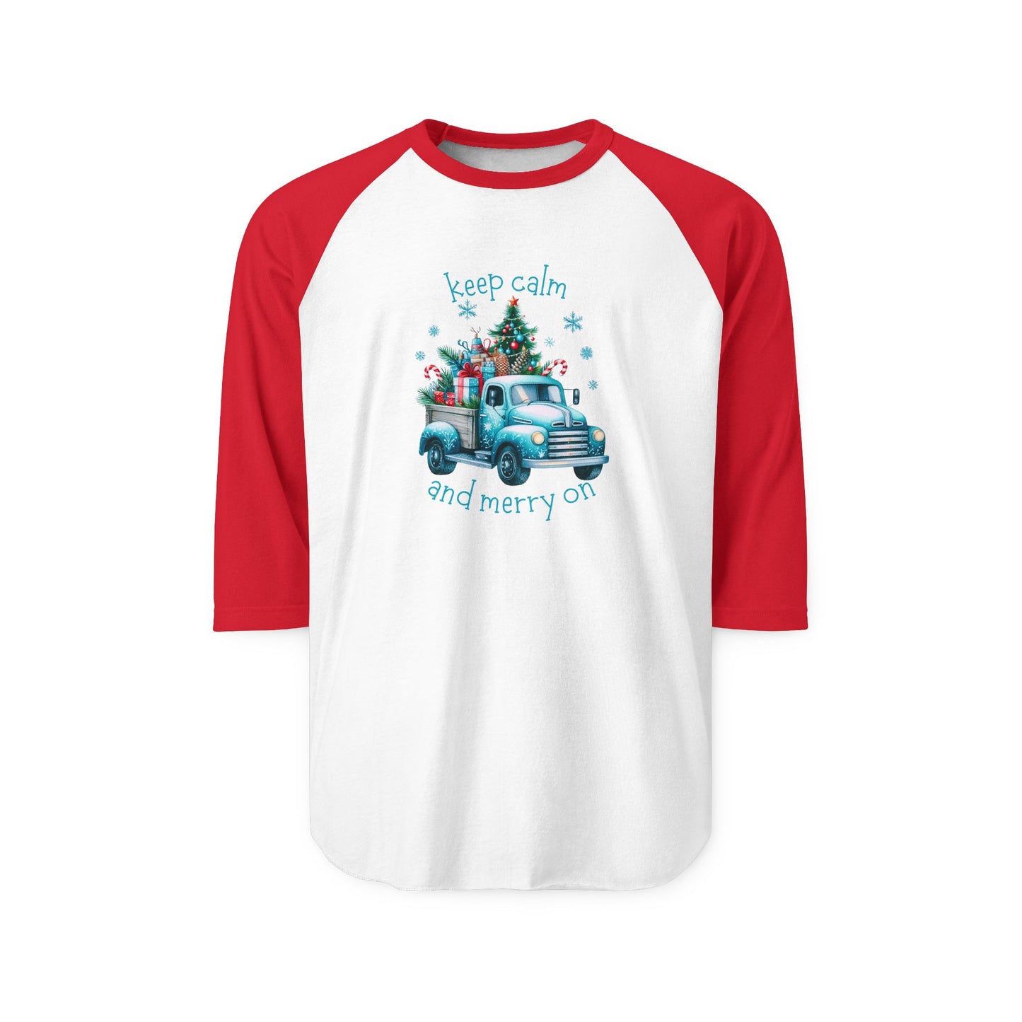 Keep Calm And Merry On Baseball Tee