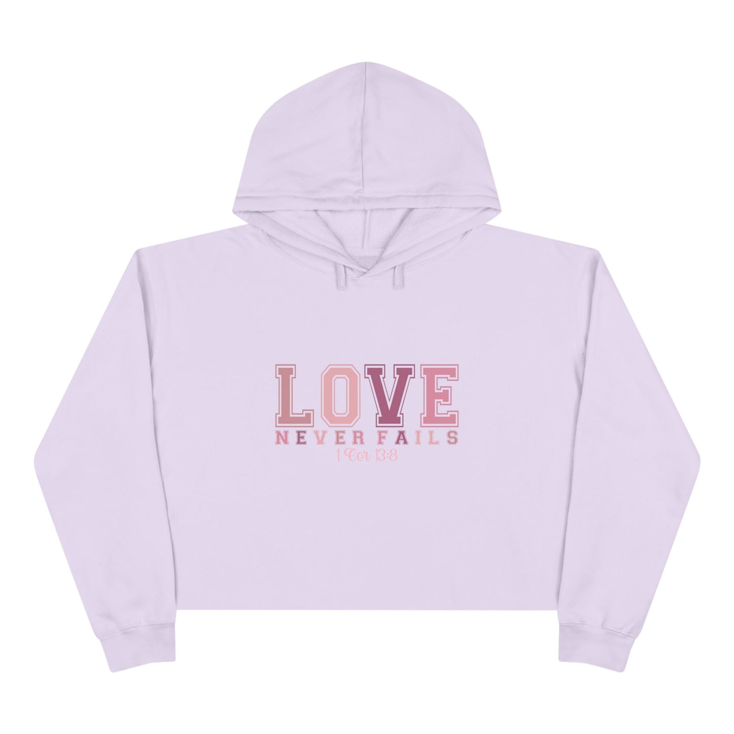 Love Never Fails Crop Hoodie