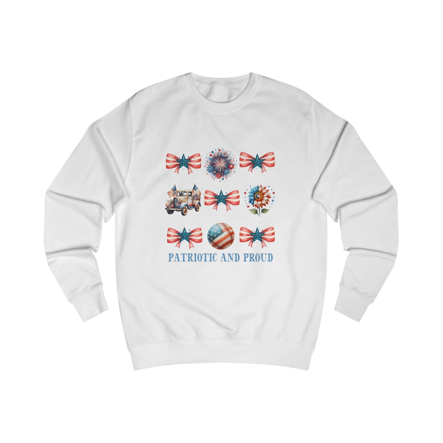 Patriotic And Proud Crewneck Sweatshirt
