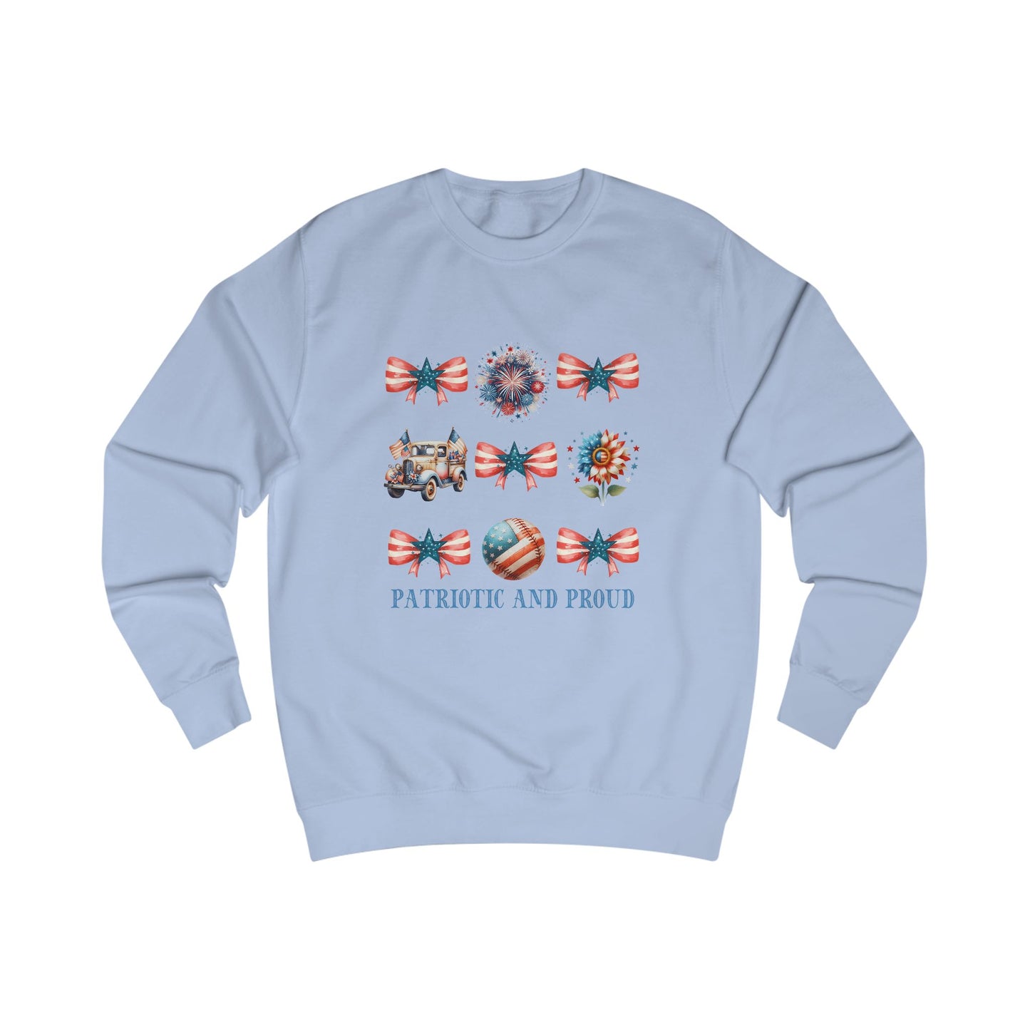 Patriotic And Proud Crewneck Sweatshirt