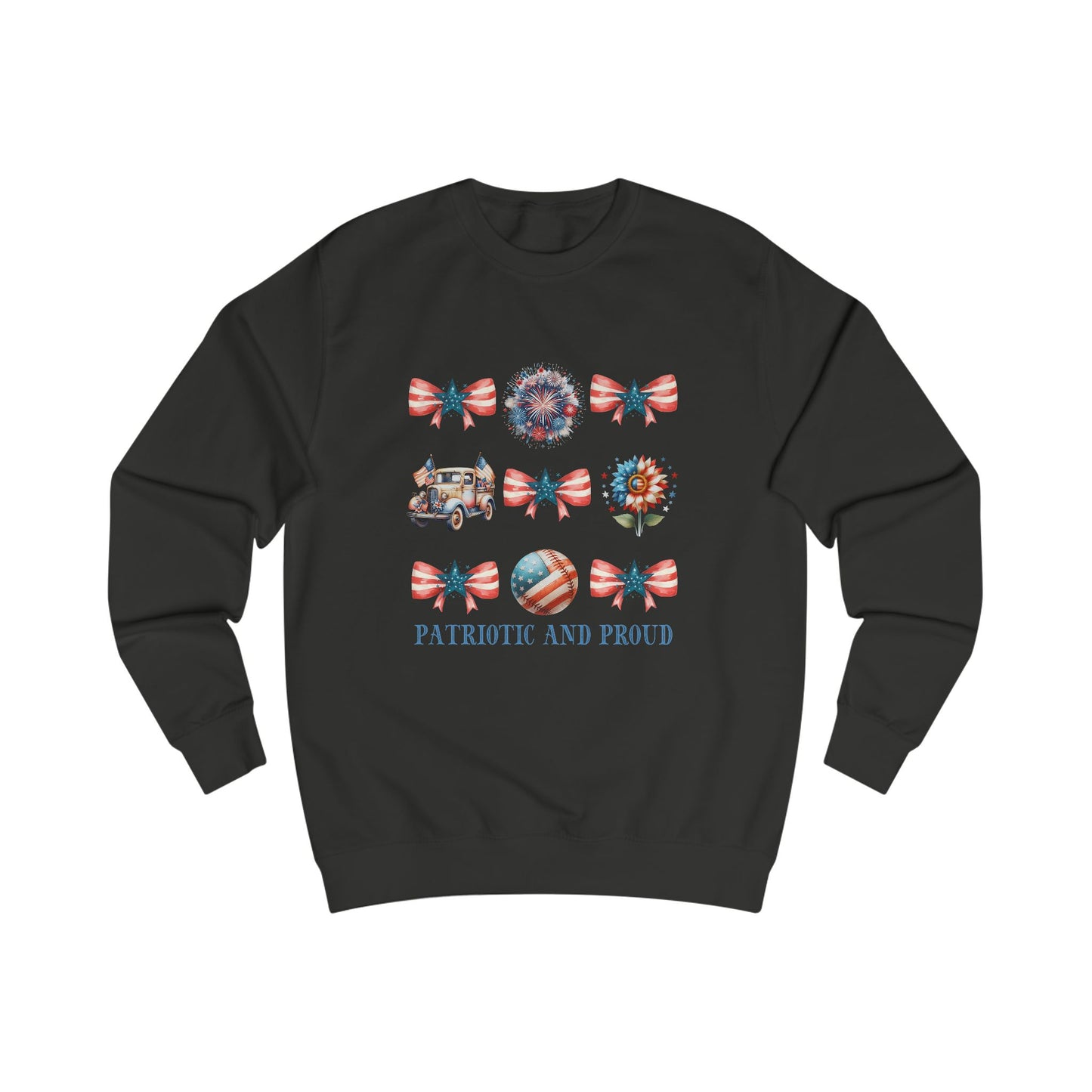 Patriotic And Proud Crewneck Sweatshirt