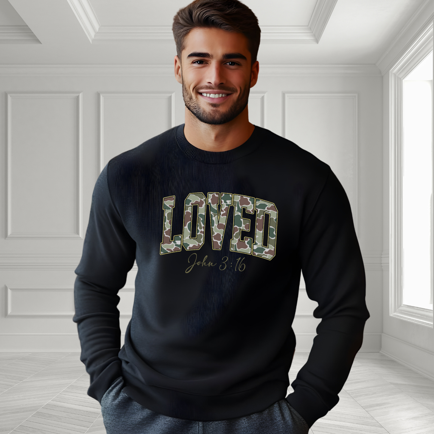 Loved John 3:16 Crewneck Sweatshirt
