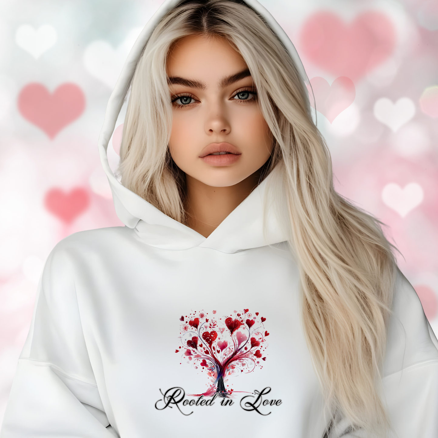 Rooted In Love Crop Hoodie
