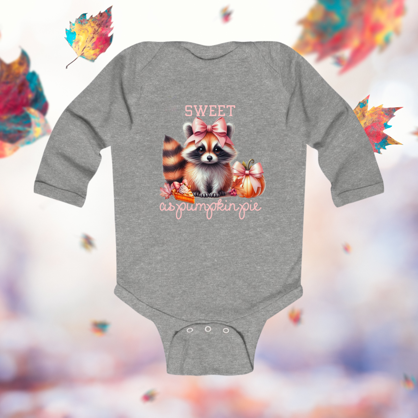 Sweet As Pumpkin Pie Infant Long Sleeve Onesie