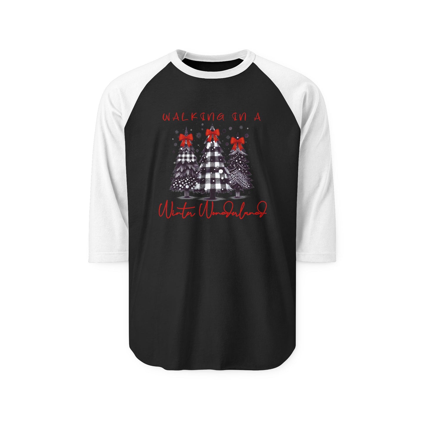 Walking In A Winter Wonderland Baseball Tee