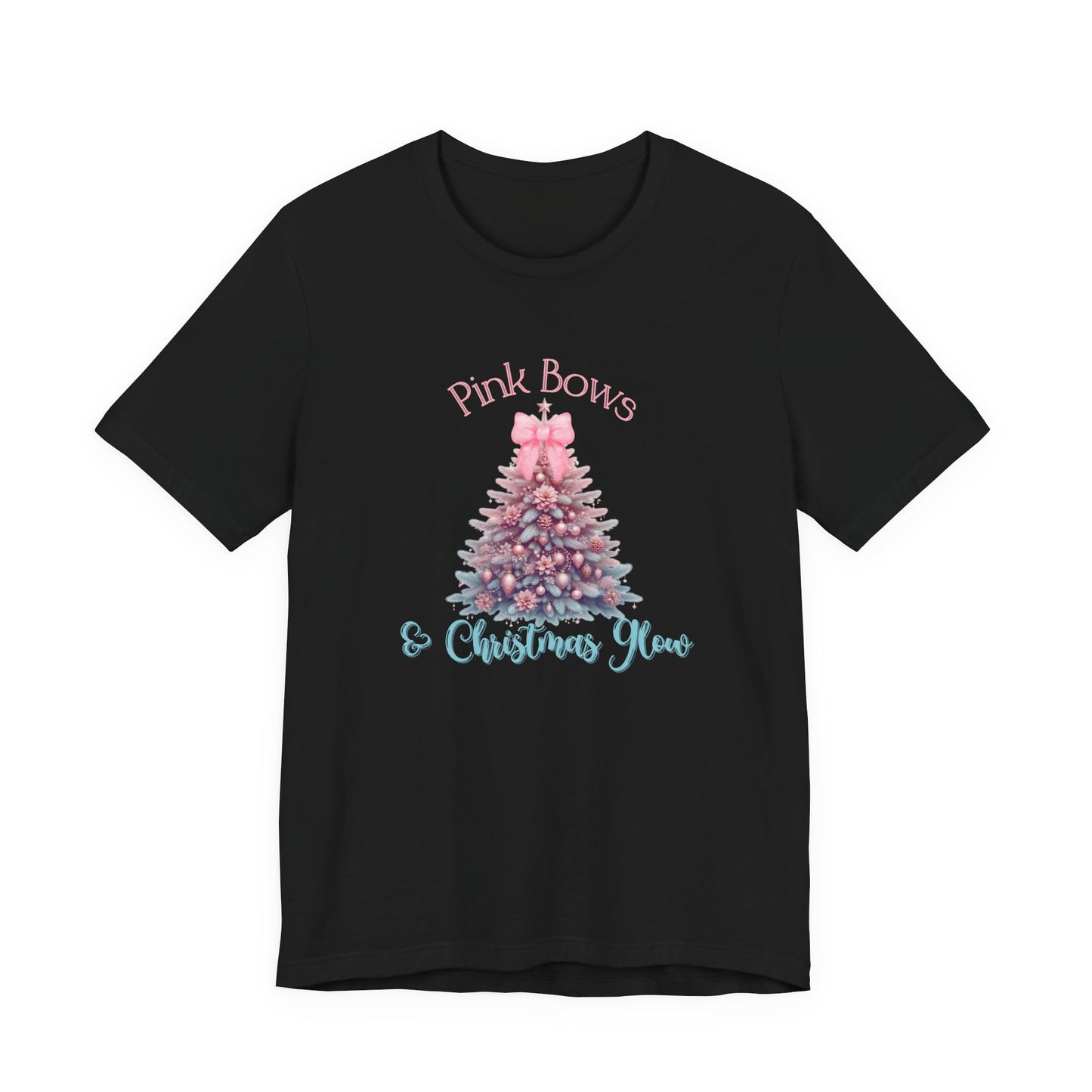 Pink Bows & Christmas Glow T-Shirt