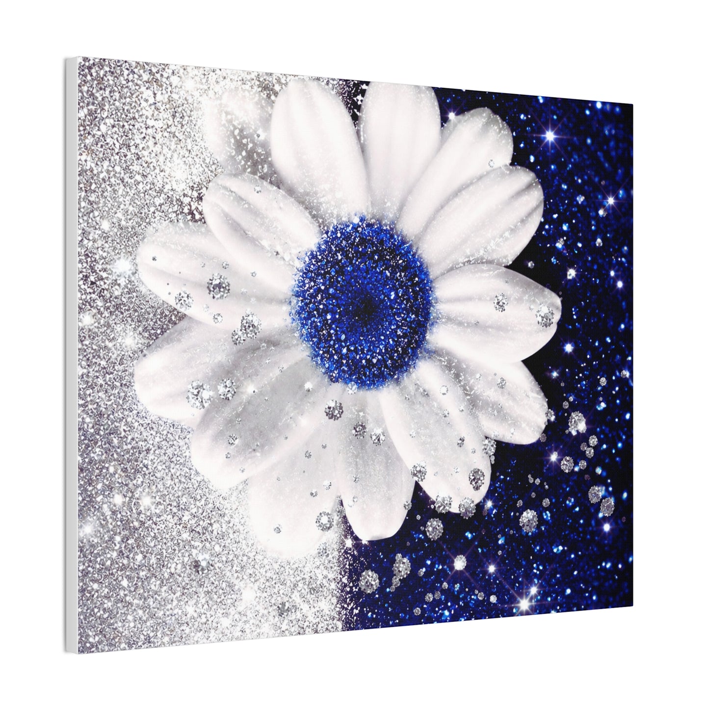 Glittering Sapphire Canvas Wall Art
