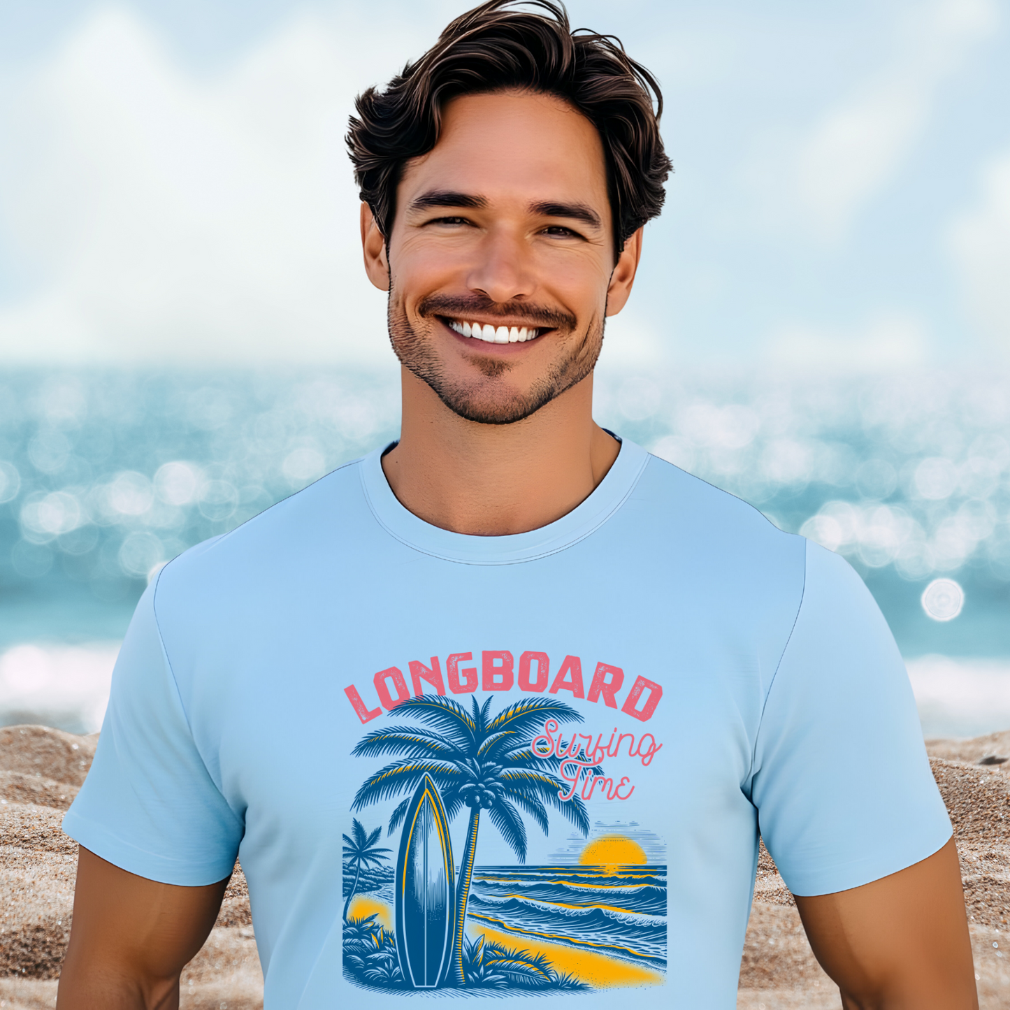 Longboard Surfing T-Shirt
