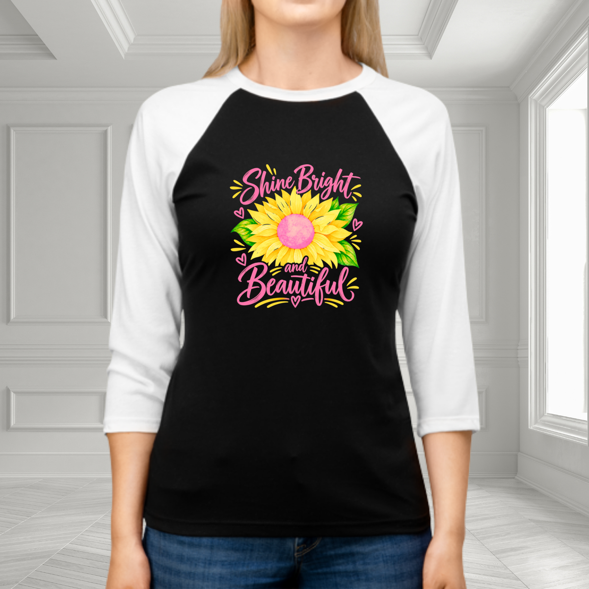 Shine Bright And Beautiful Baseball Tee