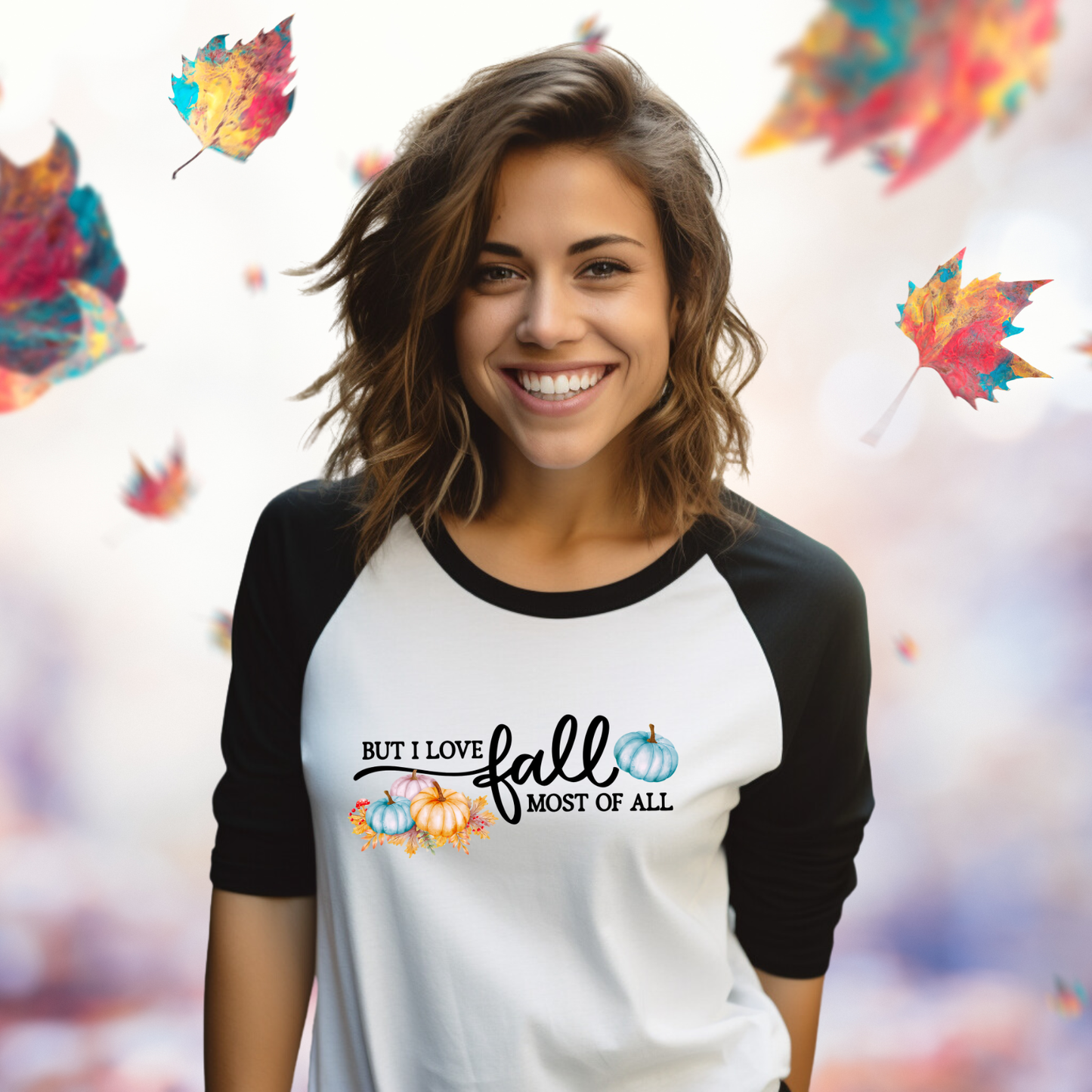 But I Love Fall Most Of All Baseball Tee