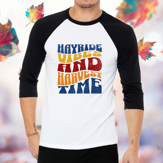 Hayride Vibes Baseball Tee