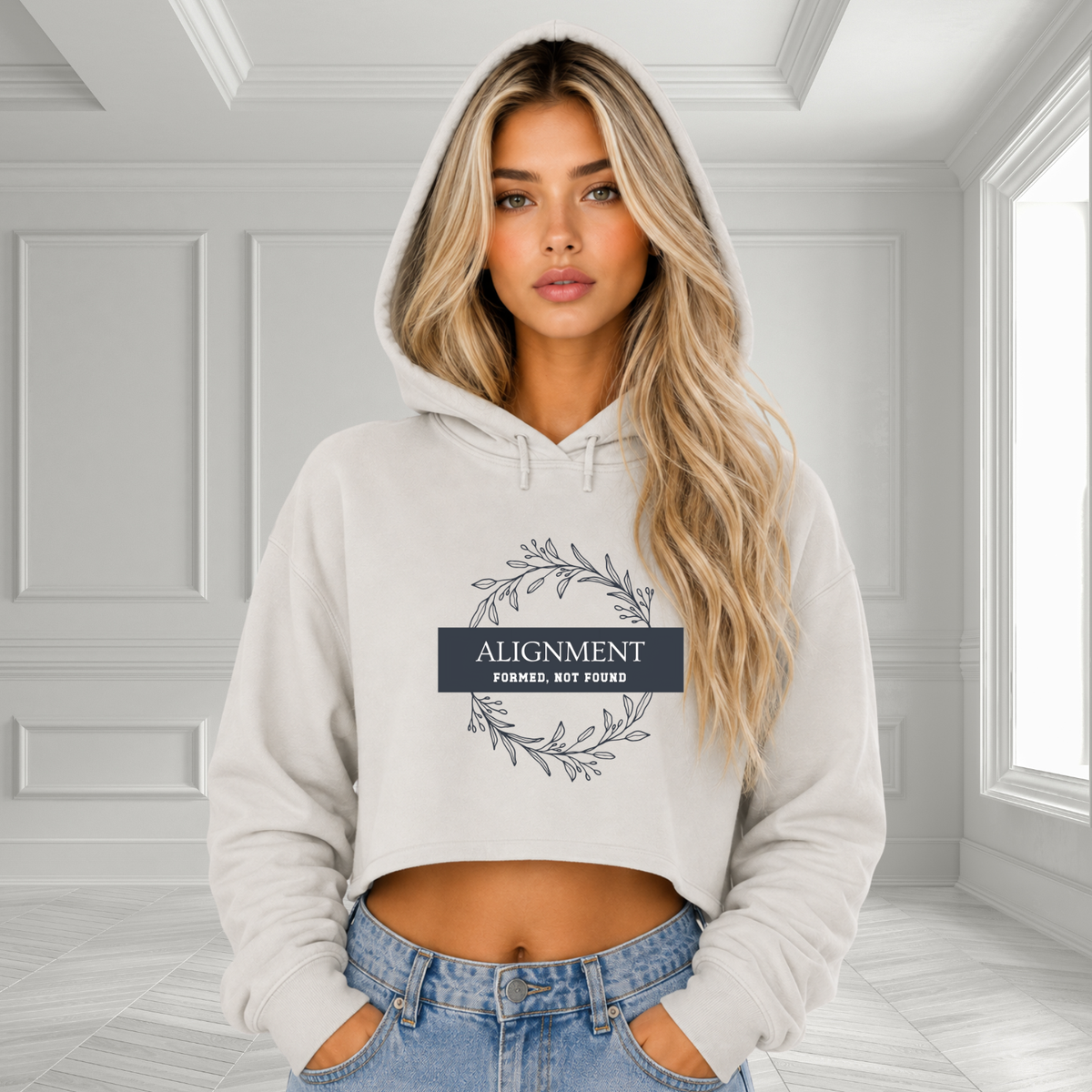 Alignment -Formed, Not Found Crop Hoodie