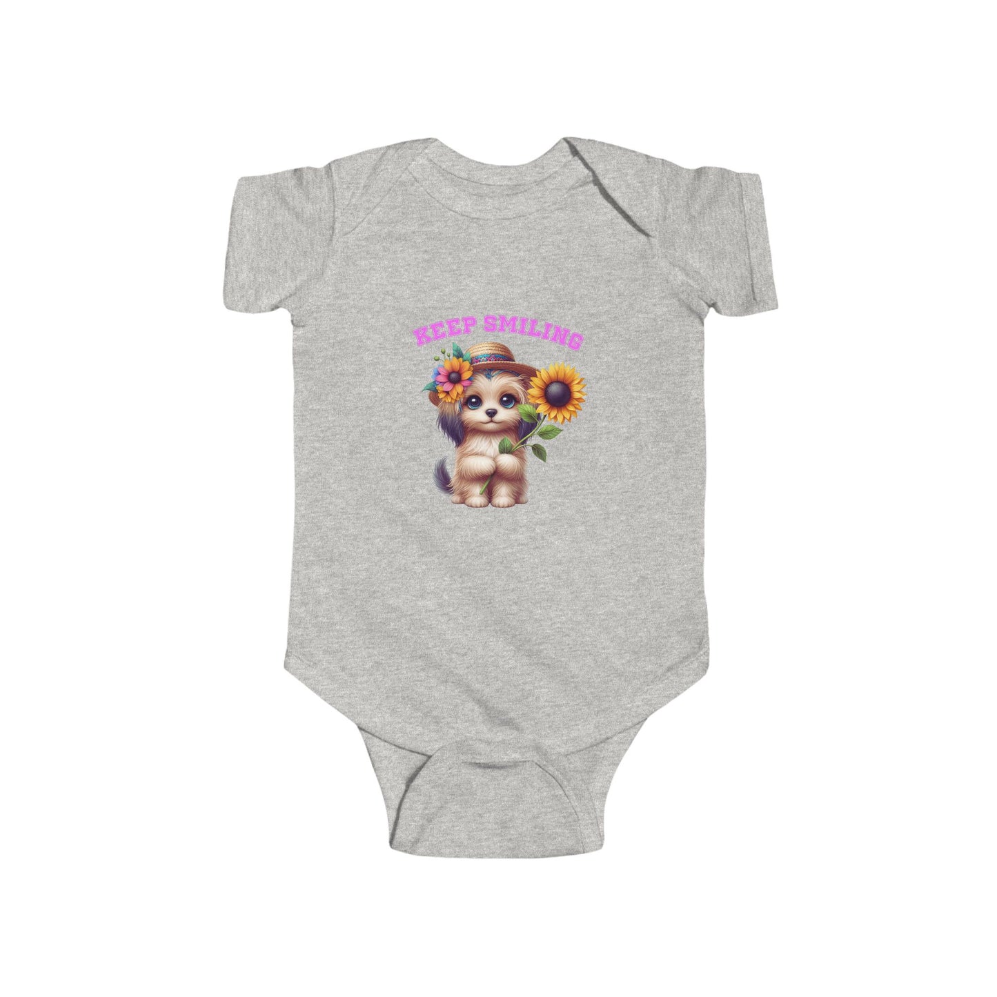 Keep Smiling Infant Short Sleeve Onesie