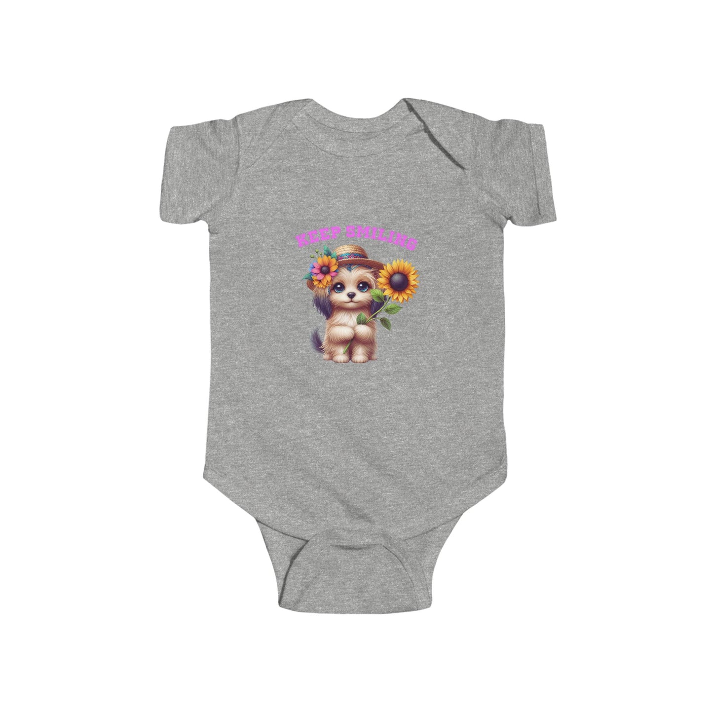 Keep Smiling Infant Short Sleeve Onesie
