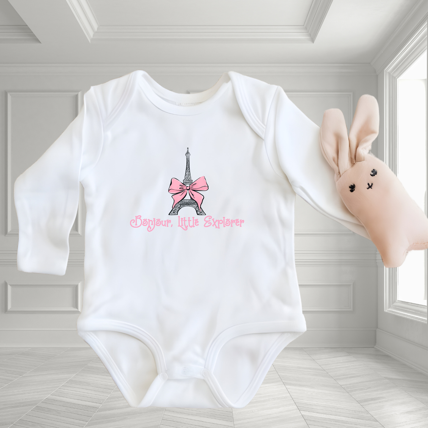 Bonjour, Little Explorer Infant Long Sleeve Onesie